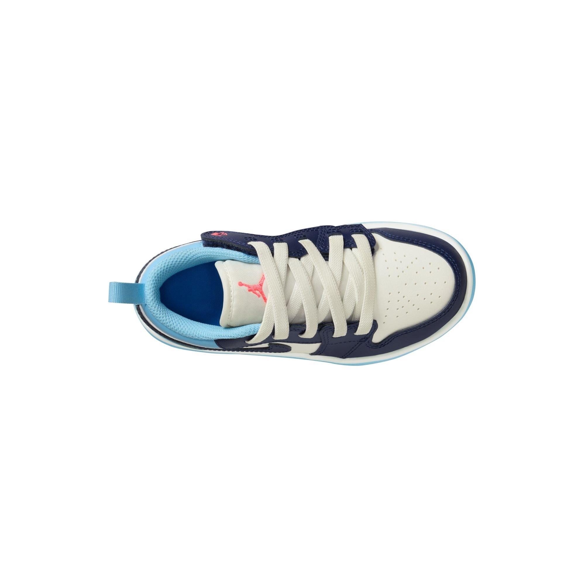 Jordan 1 Low Alt Preschool Boys' "Sail/Blue Void/Blue Chill/Hot Lava" Shoe