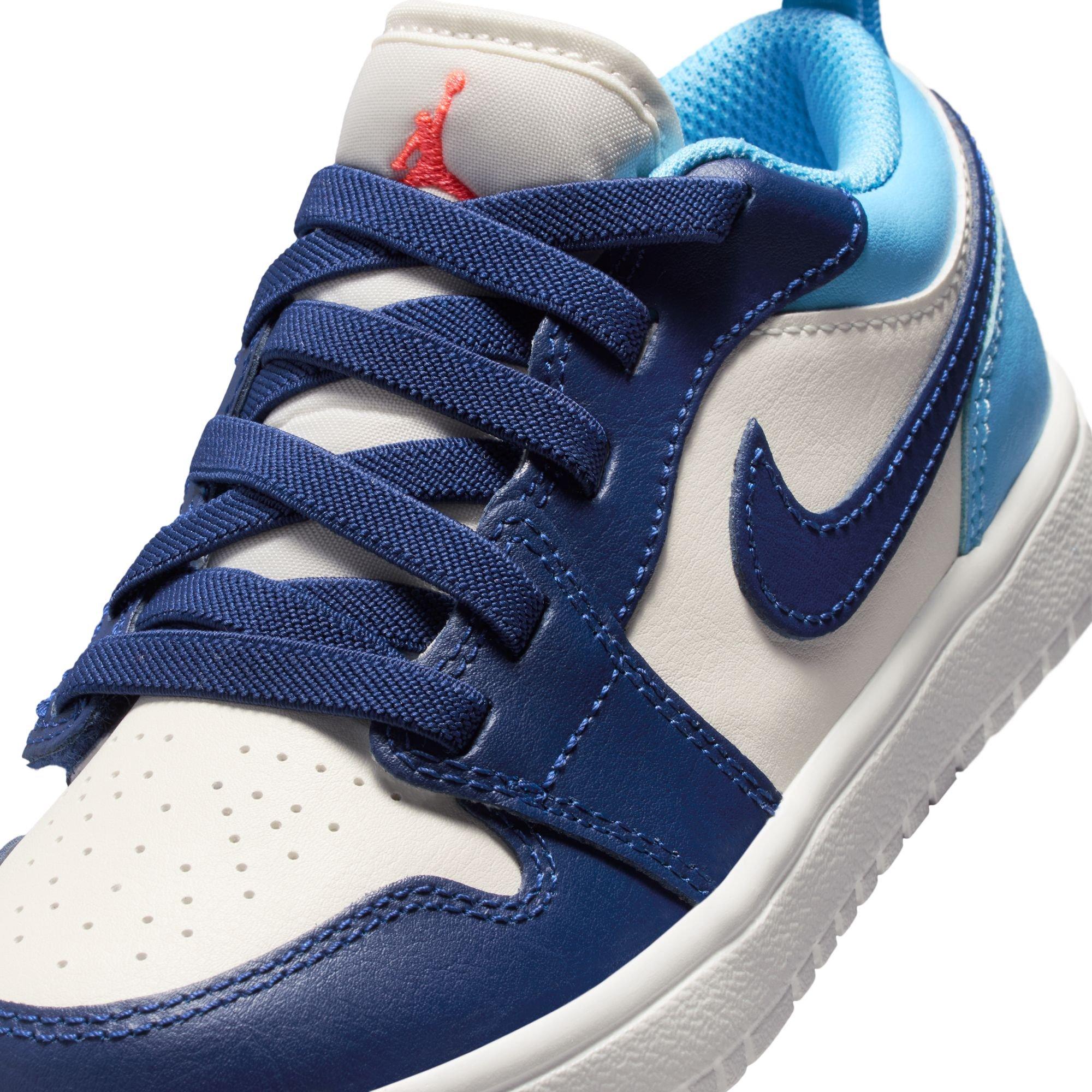 Jordan 1 Low Alt Preschool Boys' "Sail/Blue Void/Blue Chill/Hot Lava" Shoe