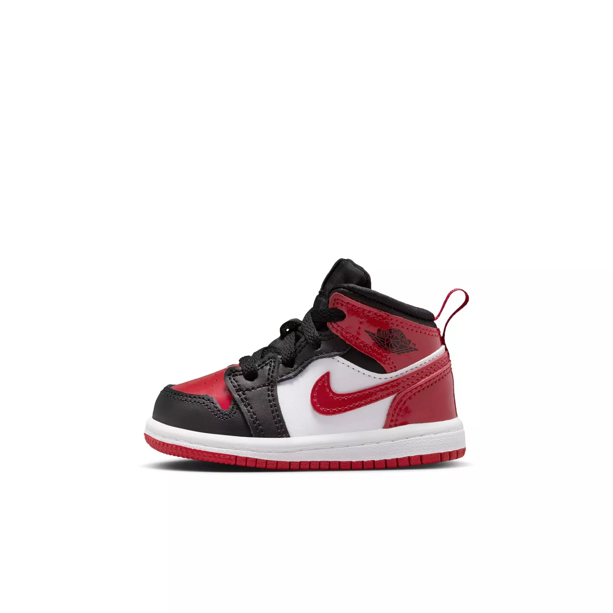 Jordan 1 Mid SE "Black/Varsity Red/White" Toddler Boys' Shoe - RED/BLACK
