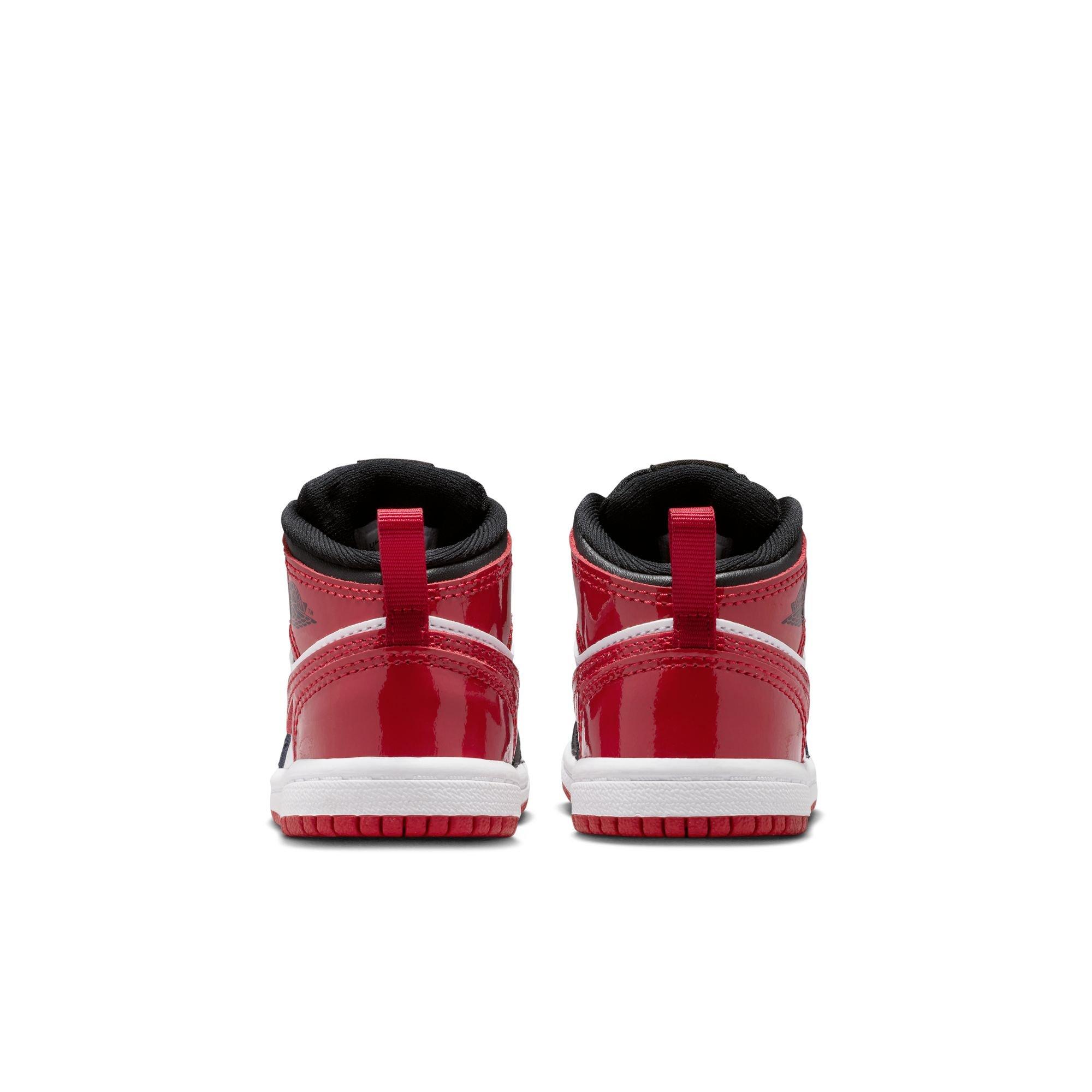Jordan 1 Mid SE Toddler Boys' "Black/Varsity Red/White" Shoe