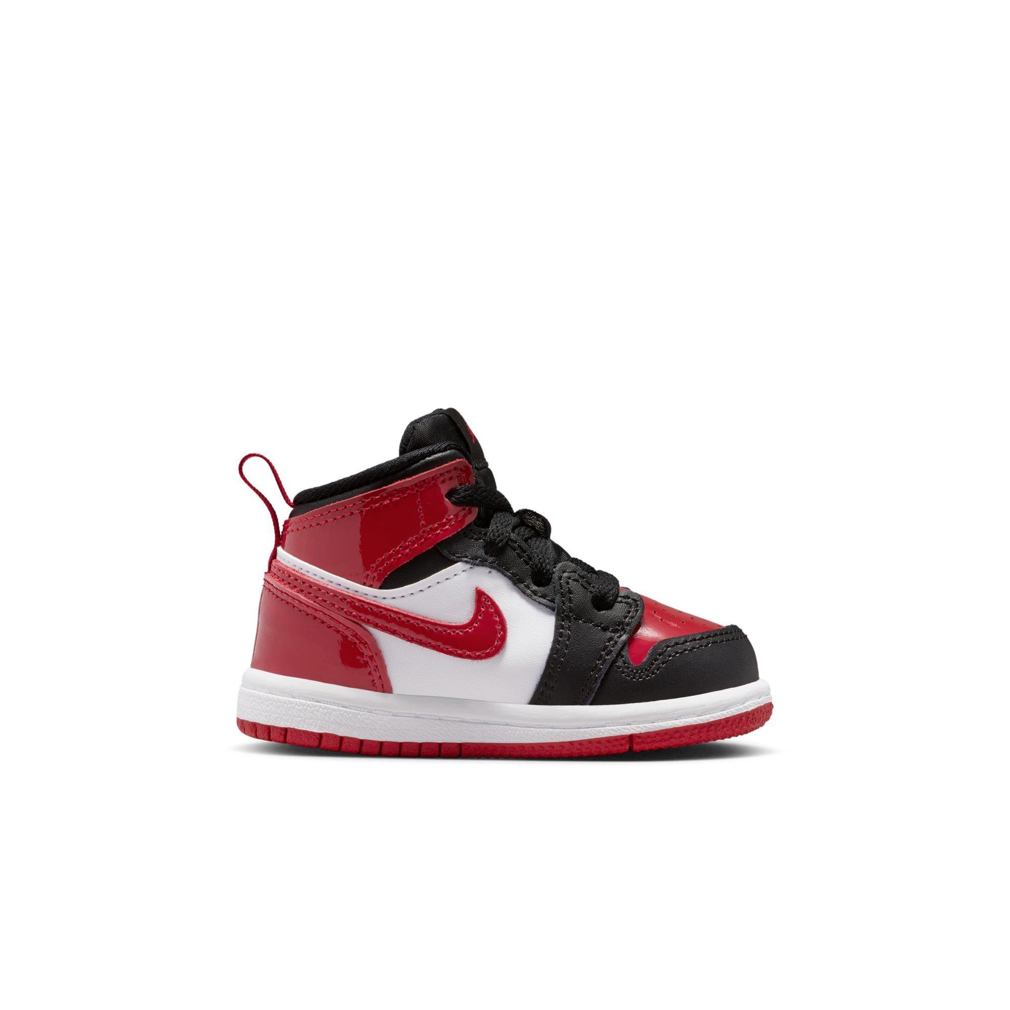 Jordan 1 Mid SE Toddler Boys' "Black/Varsity Red/White" Shoe