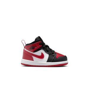 Jordan 1 Mid SE "Black/Varsity Red/White" Toddler Boys' Shoe