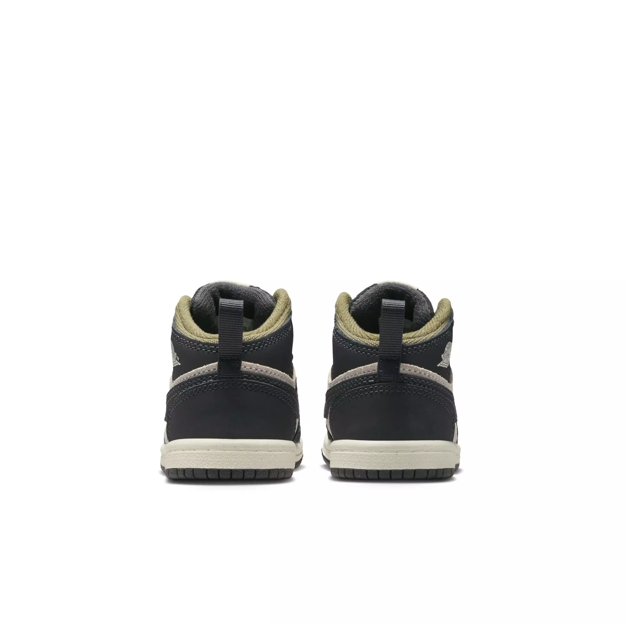 Jordan 1 Mid SE "Lt Orewood Brn/Off Noir/Medium Olive" Toddler Boys' Shoe - OLIVE/KHAKI