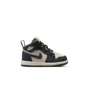 Jordan 1 Mid SE "Lt Orewood Brn/Off Noir/Medium Olive" Toddler Boys' Shoe