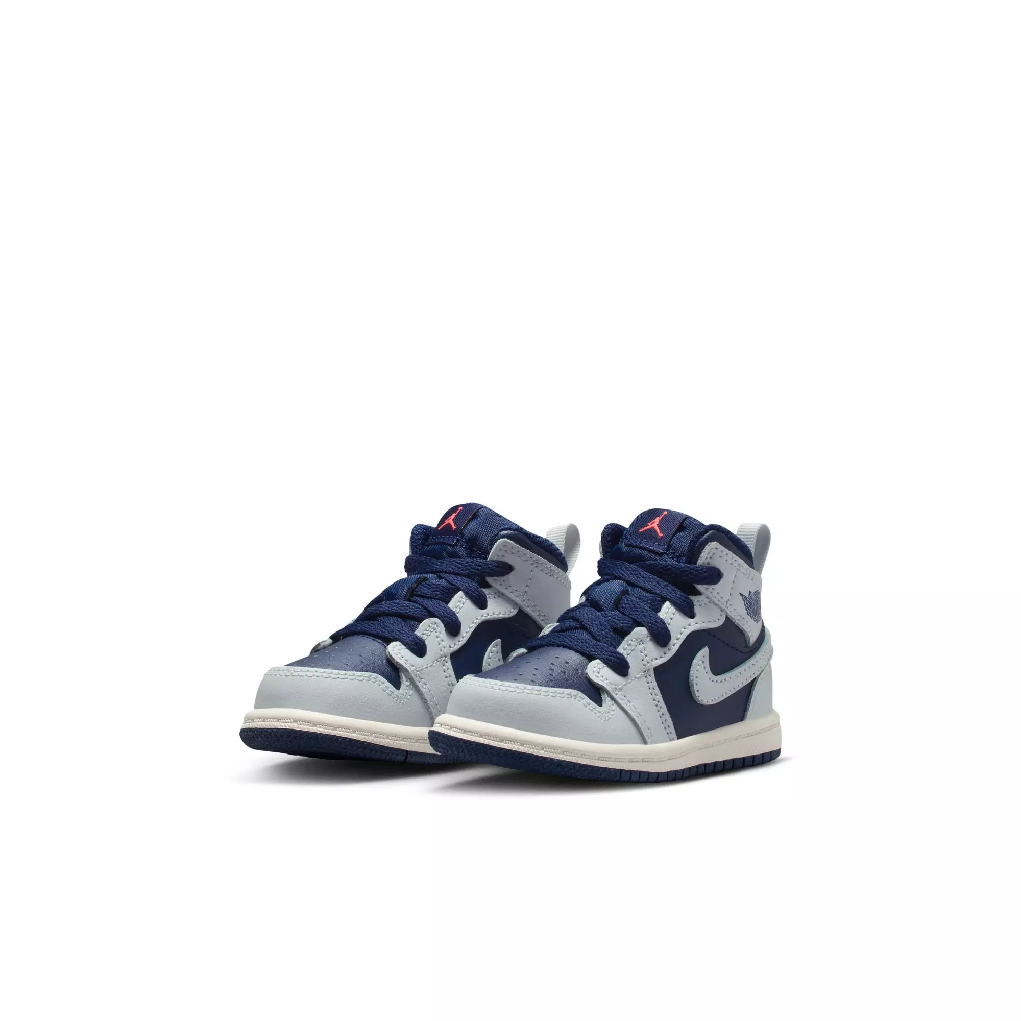 Jordan 1 Mid "Blue Void/Pure Platinum/Summit White" Toddler Boys' Shoe - NAVY/GREY