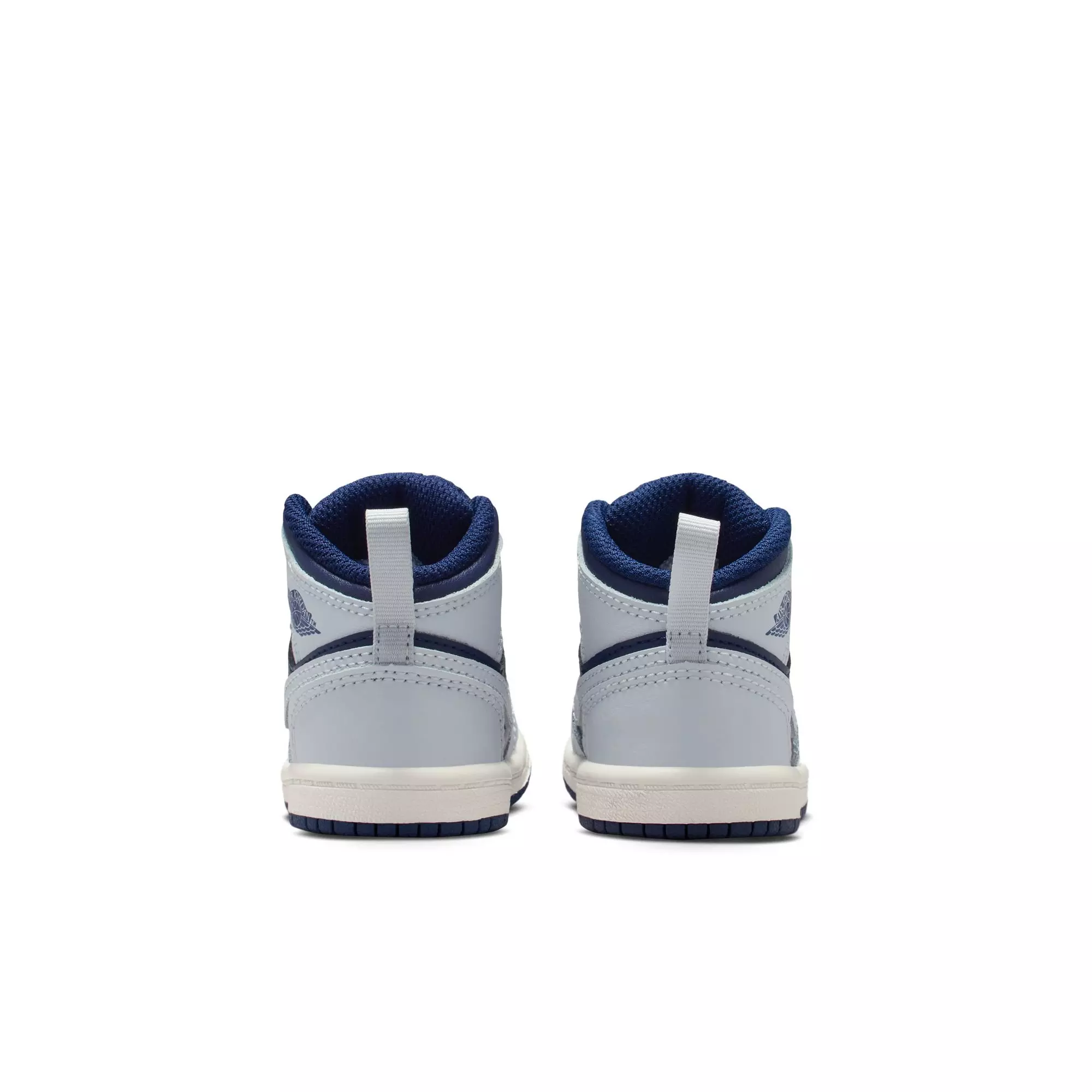 Jordan 1 Mid "Blue Void/Pure Platinum/Summit White" Toddler Boys' Shoe - NAVY/GREY