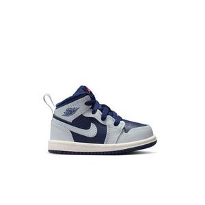 Jordan 1 Mid "Blue Void/Pure Platinum/Summit White" Toddler Boys' Shoe