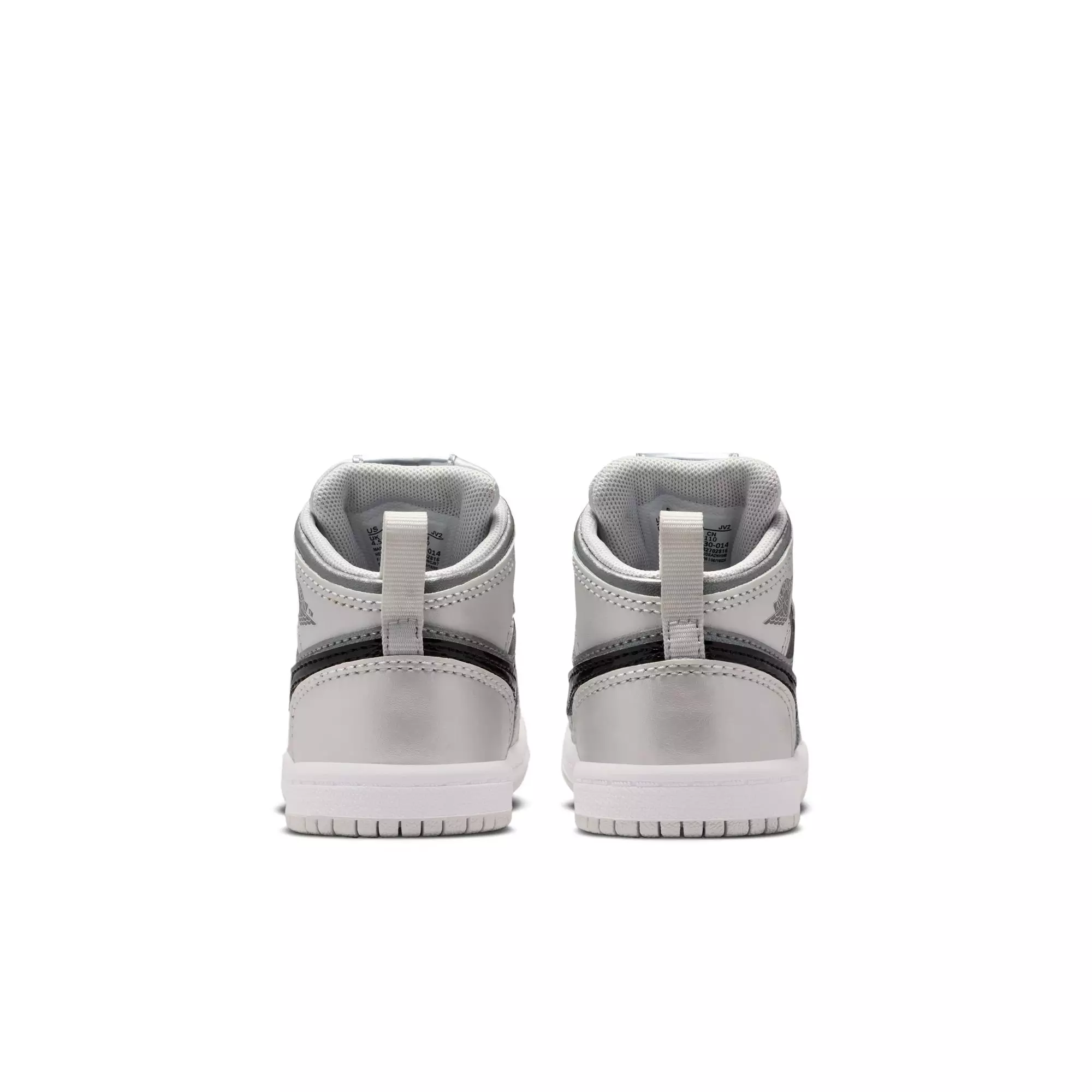 Jordan 1 Mid SE "Photon Dust/Blue Chill/Flat Pewter/Black" Toddler Boys' Shoe - GREY/BLUE/BLACK