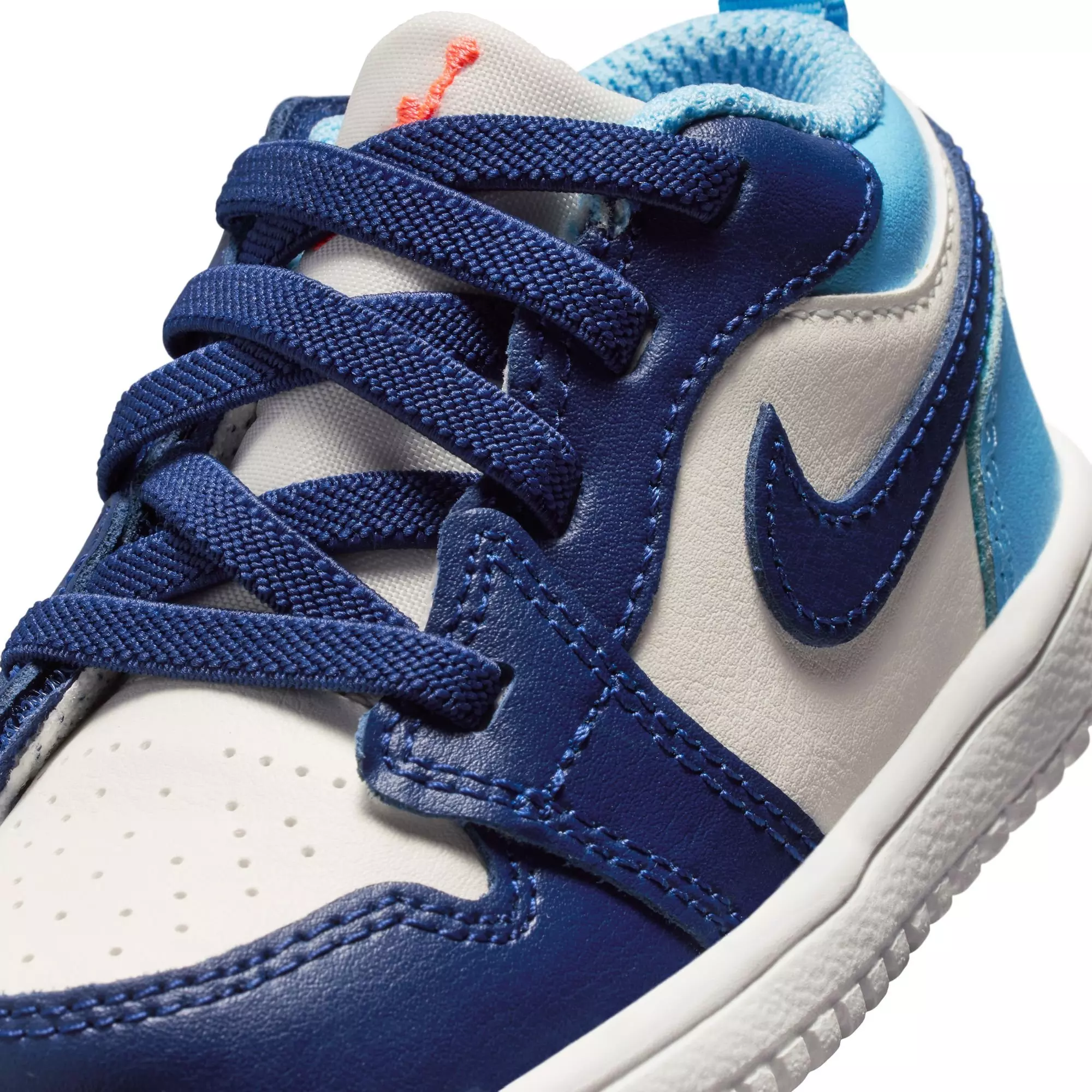 Jordan 1 Low Alt "Sail/Blue Void/Blue Chill/Hot Lava" Toddler Boys' Shoe - CAROLINA BLUE/WHITE
