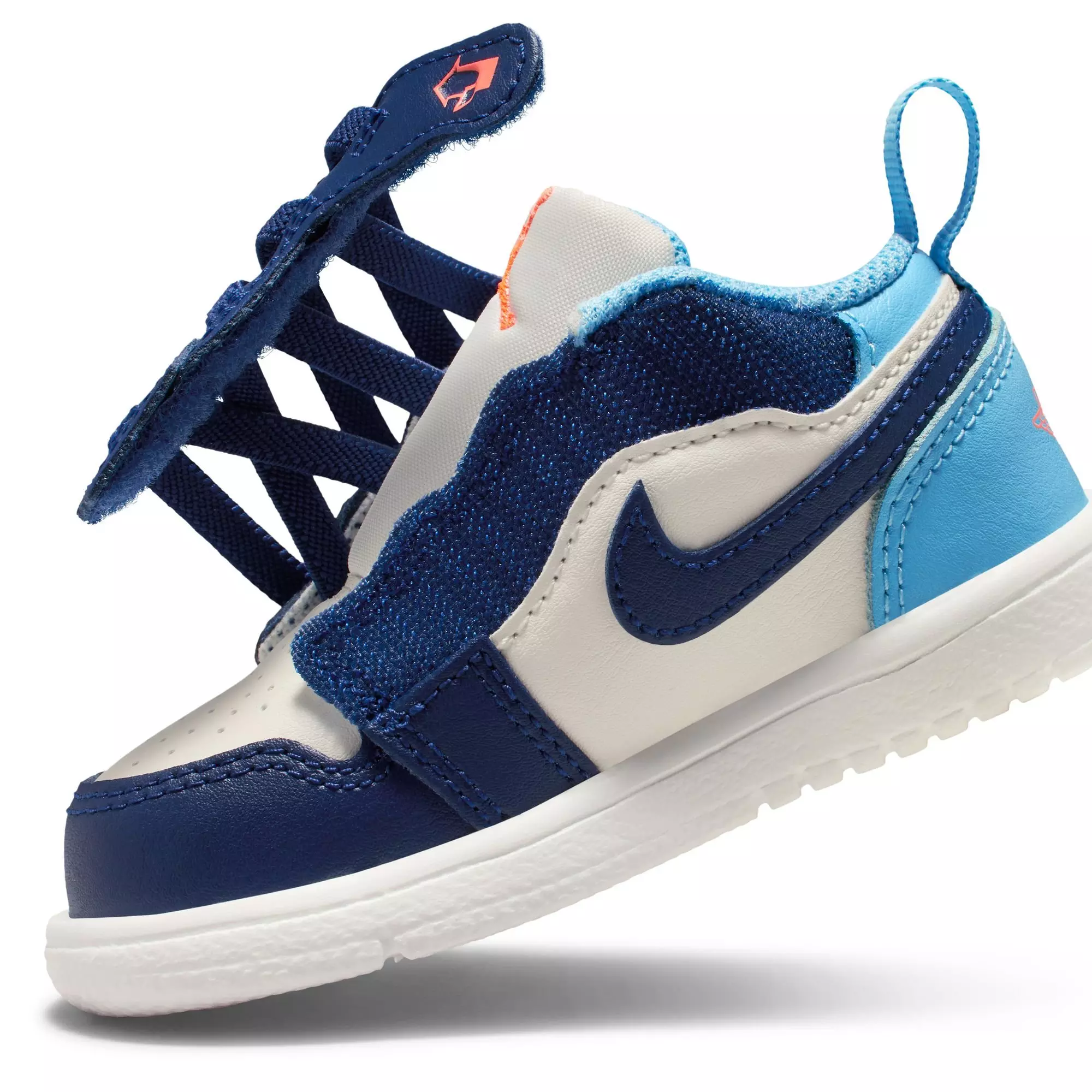 Jordan 1 Low Alt "Sail/Blue Void/Blue Chill/Hot Lava" Toddler Boys' Shoe - CAROLINA BLUE/WHITE