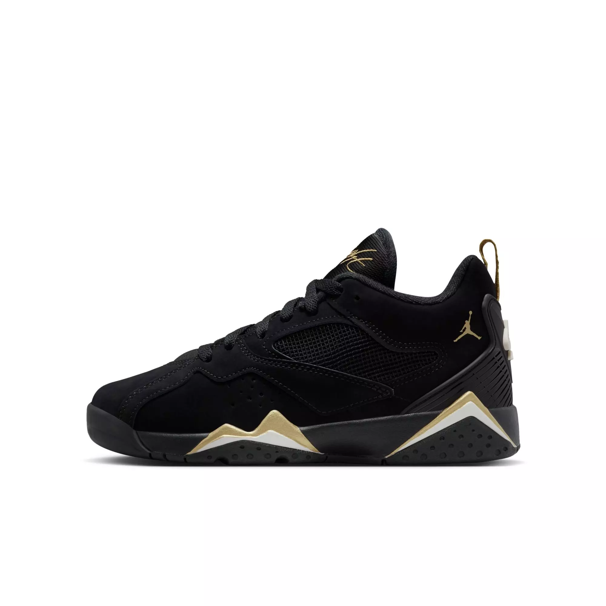 Jordan MVP 92 "Black/Metallic Gold/Sail" Grade School Boys' Shoe - BLACK/GOLD