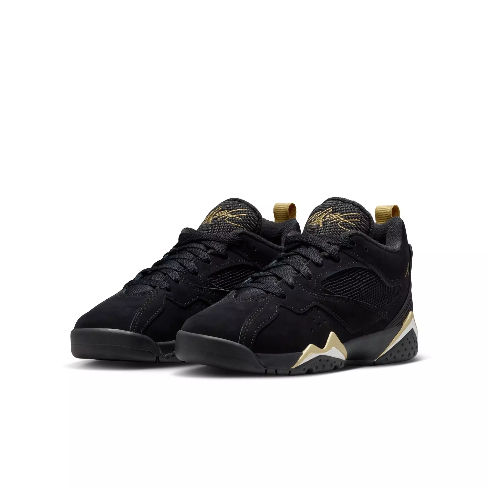 Jordan MVP 92 "Black/Metallic Gold/Sail" Grade School Boys' Shoe - BLACK/GOLD