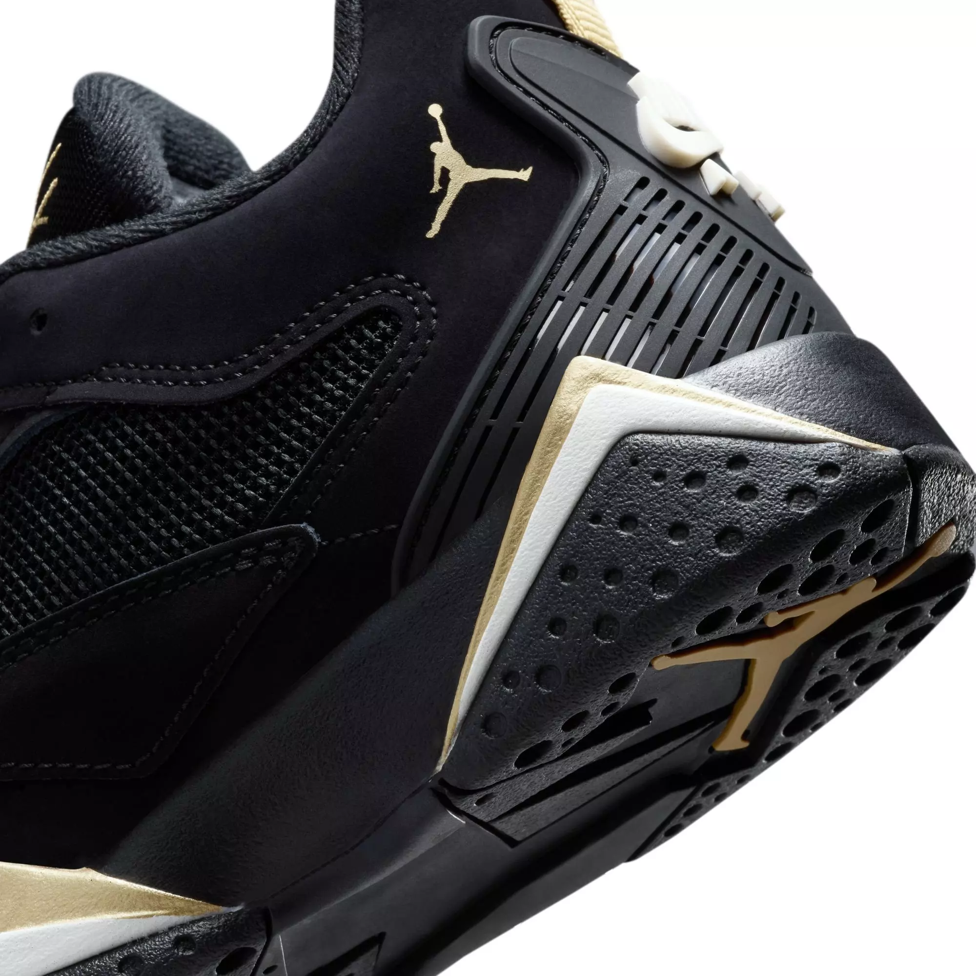 Jordan MVP 92 "Black/Metallic Gold/Sail" Grade School Boys' Shoe - BLACK/GOLD