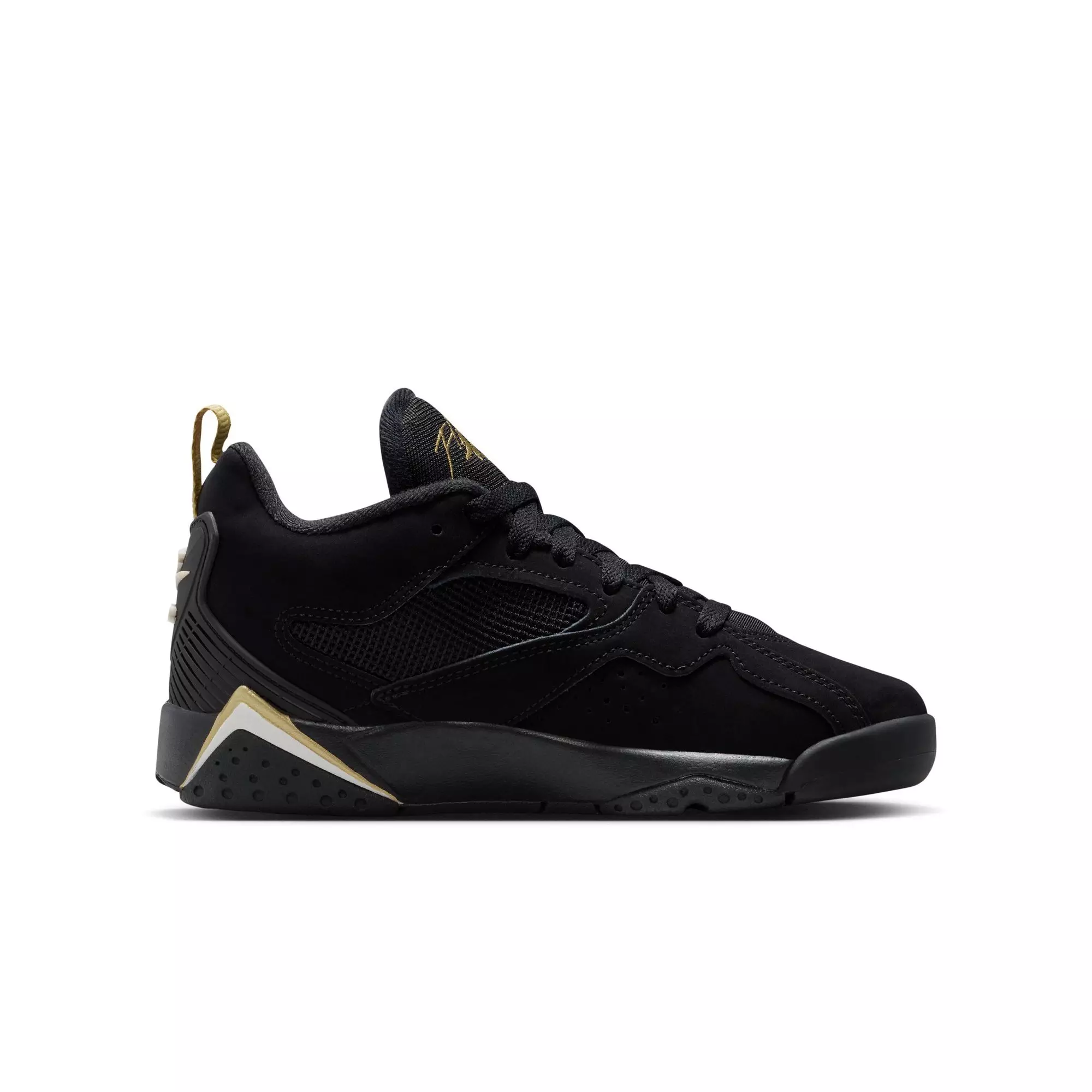 Jordan MVP 92 "Black/Metallic Gold/Sail" Grade School Boys' Shoe - BLACK/GOLD