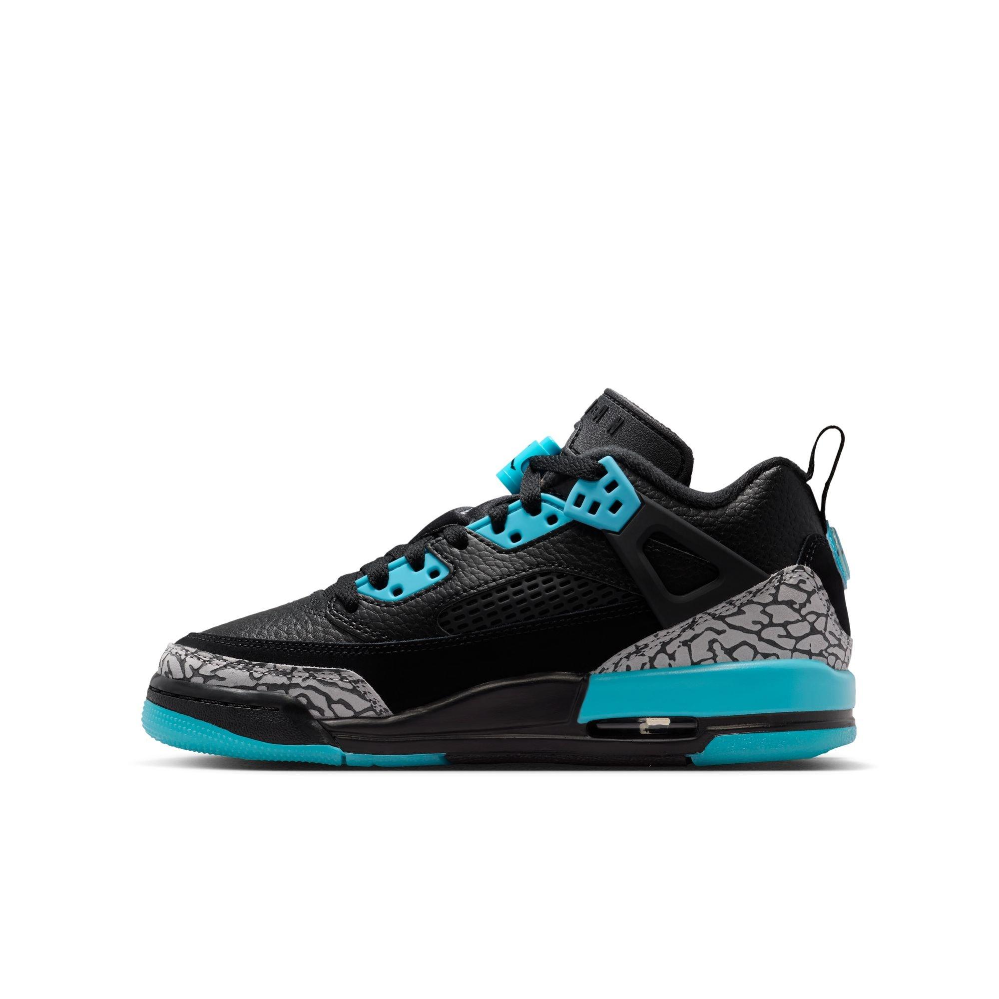 Jordan Spizike Low Grade School Boys' "Black/Wolf Grey/Gamma Blue" Shoe