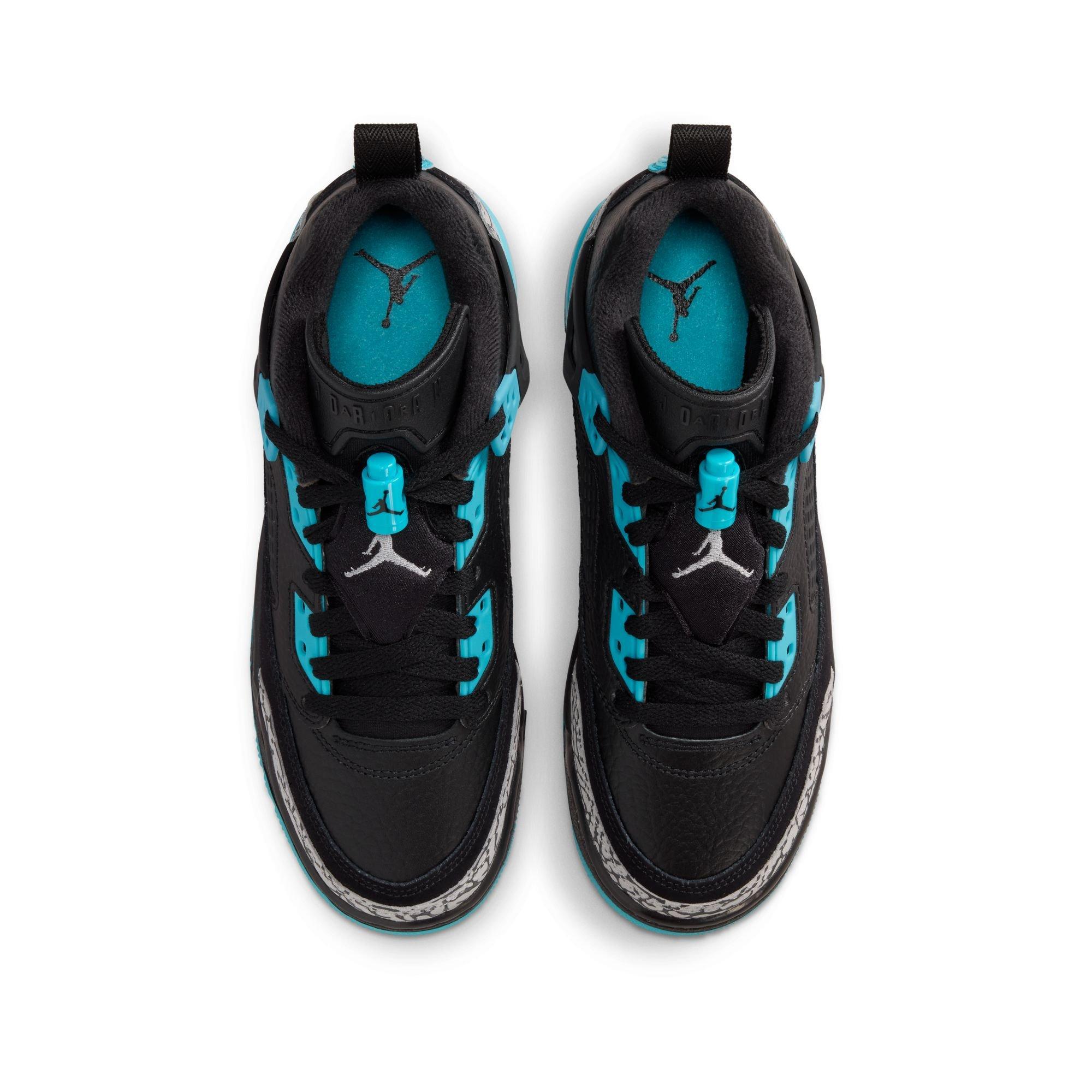 Jordan Spizike Low Grade School Boys' "Black/Wolf Grey/Gamma Blue" Shoe