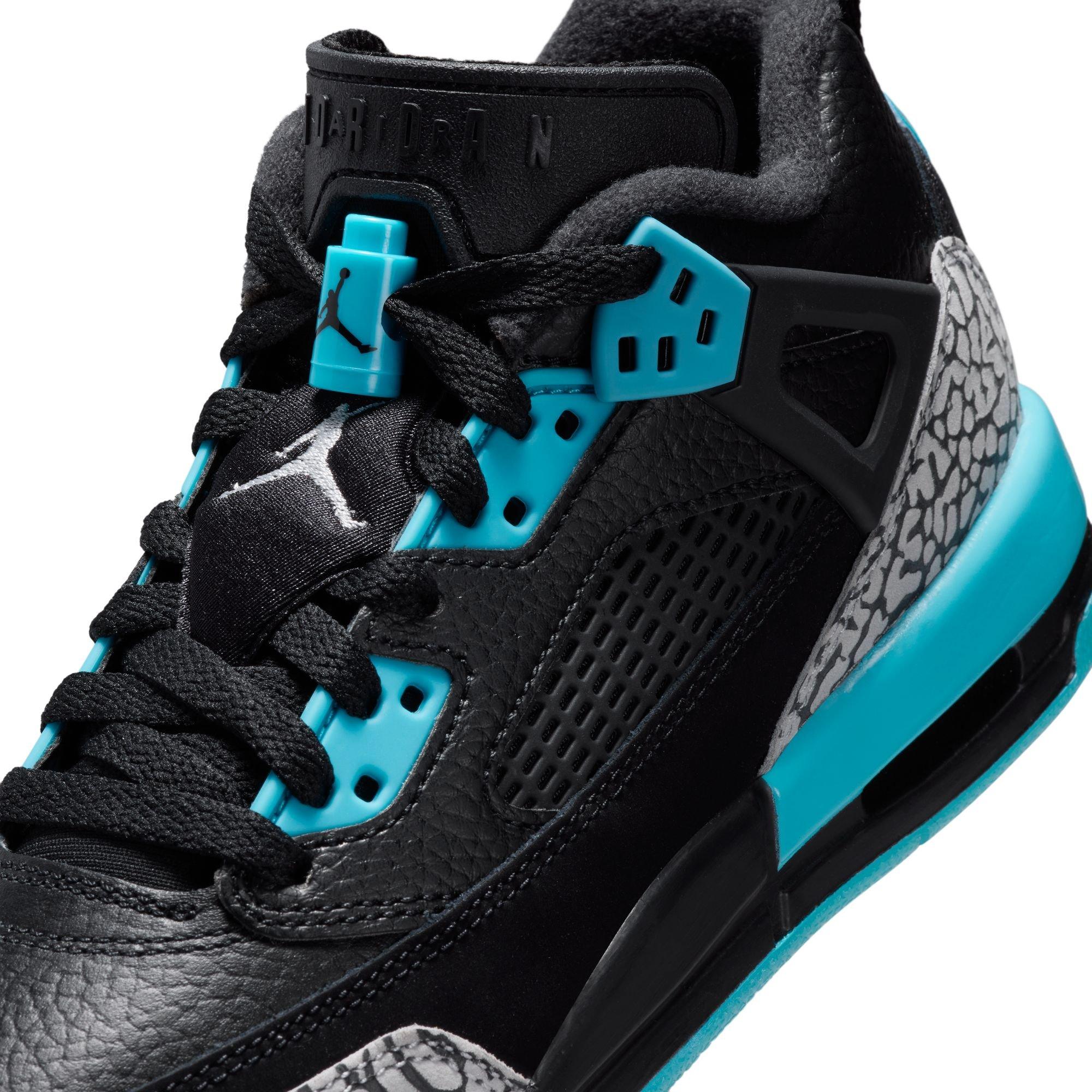 Jordan Spizike Low Grade School Boys' "Black/Wolf Grey/Gamma Blue" Shoe
