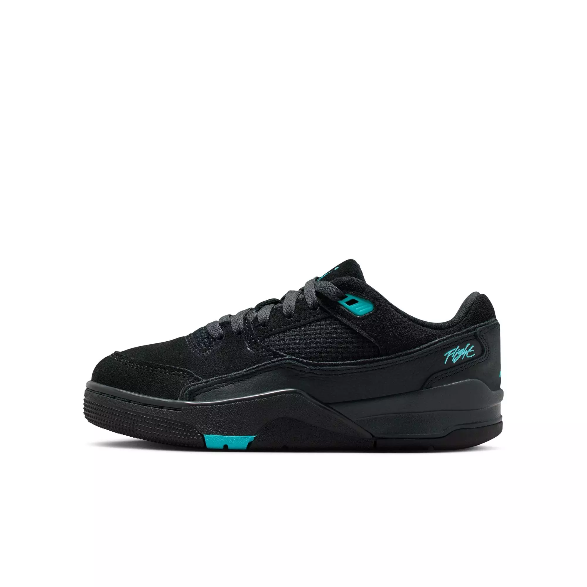 Jordan Flight Court "Black/Gamma Blue/Anthracite" Grade School Boys' Shoe - BLACK/BLUE
