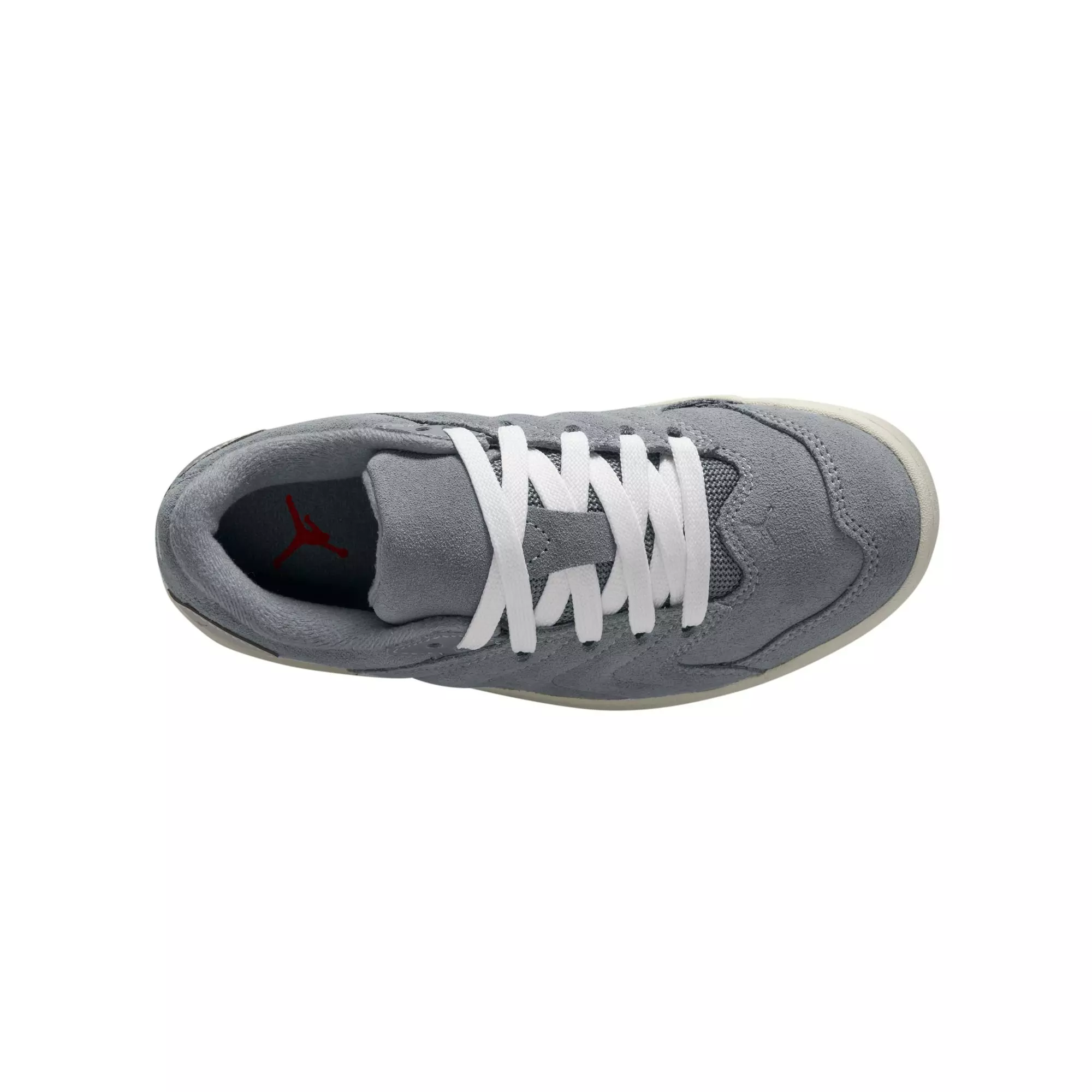 Jordan Session "Cool Grey/Varsity Red/Phantom White" Grade School Boys' Shoe - GREY