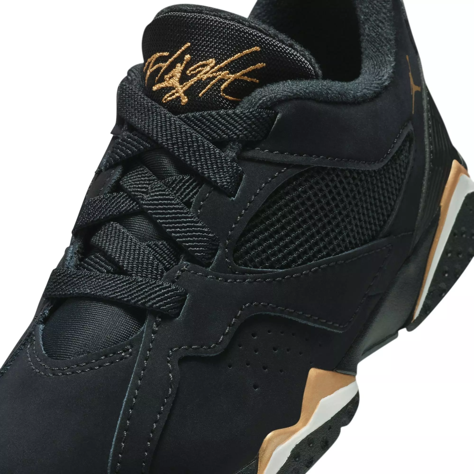 Jordan MVP 92 "Black/Metallic Gold/Sail" Preschool Boys' Shoe - BLACK/GOLD