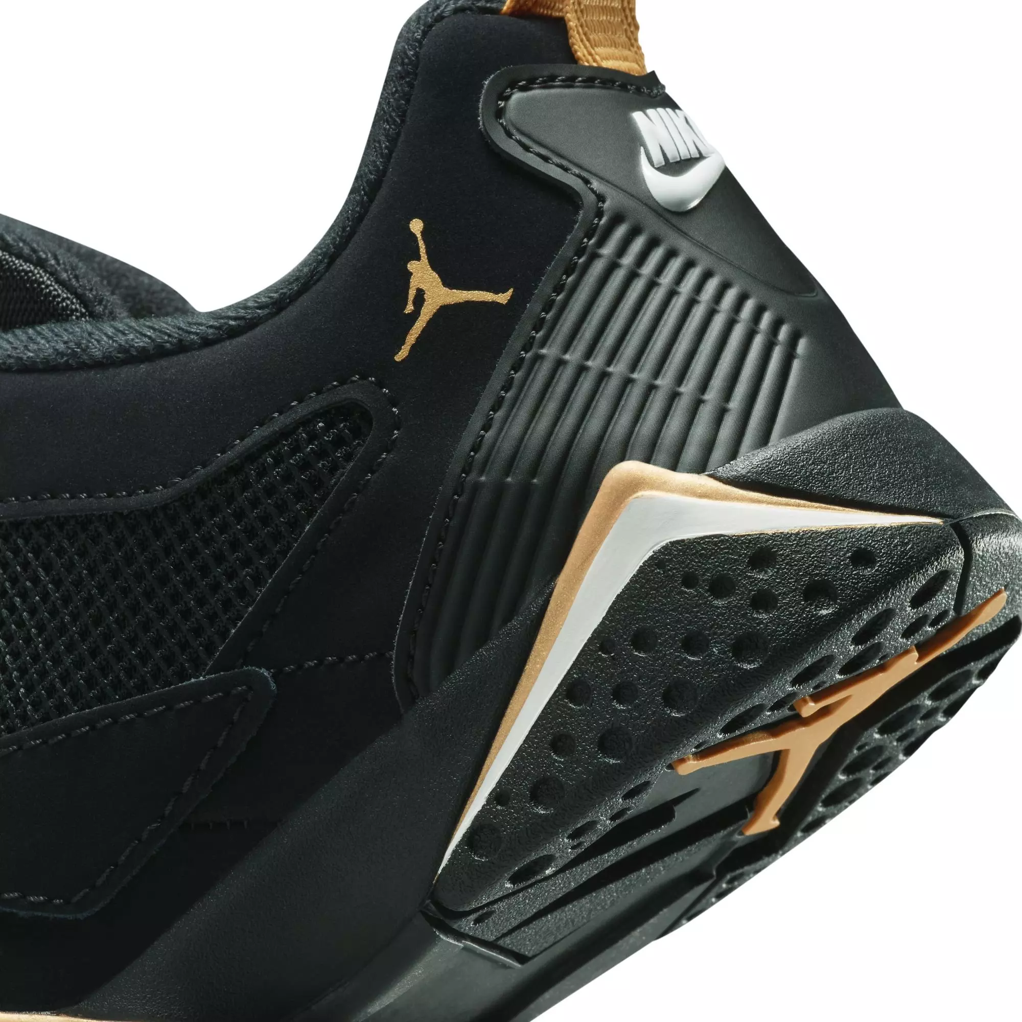 Jordan MVP 92 "Black/Metallic Gold/Sail" Preschool Boys' Shoe - BLACK/GOLD