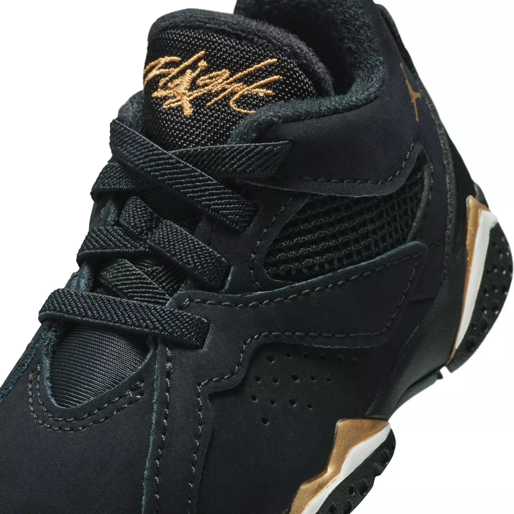Jordan MVP 92 "Black/Metallic Gold/Sail" Toddler Boys' Shoe - BLACK/GOLD