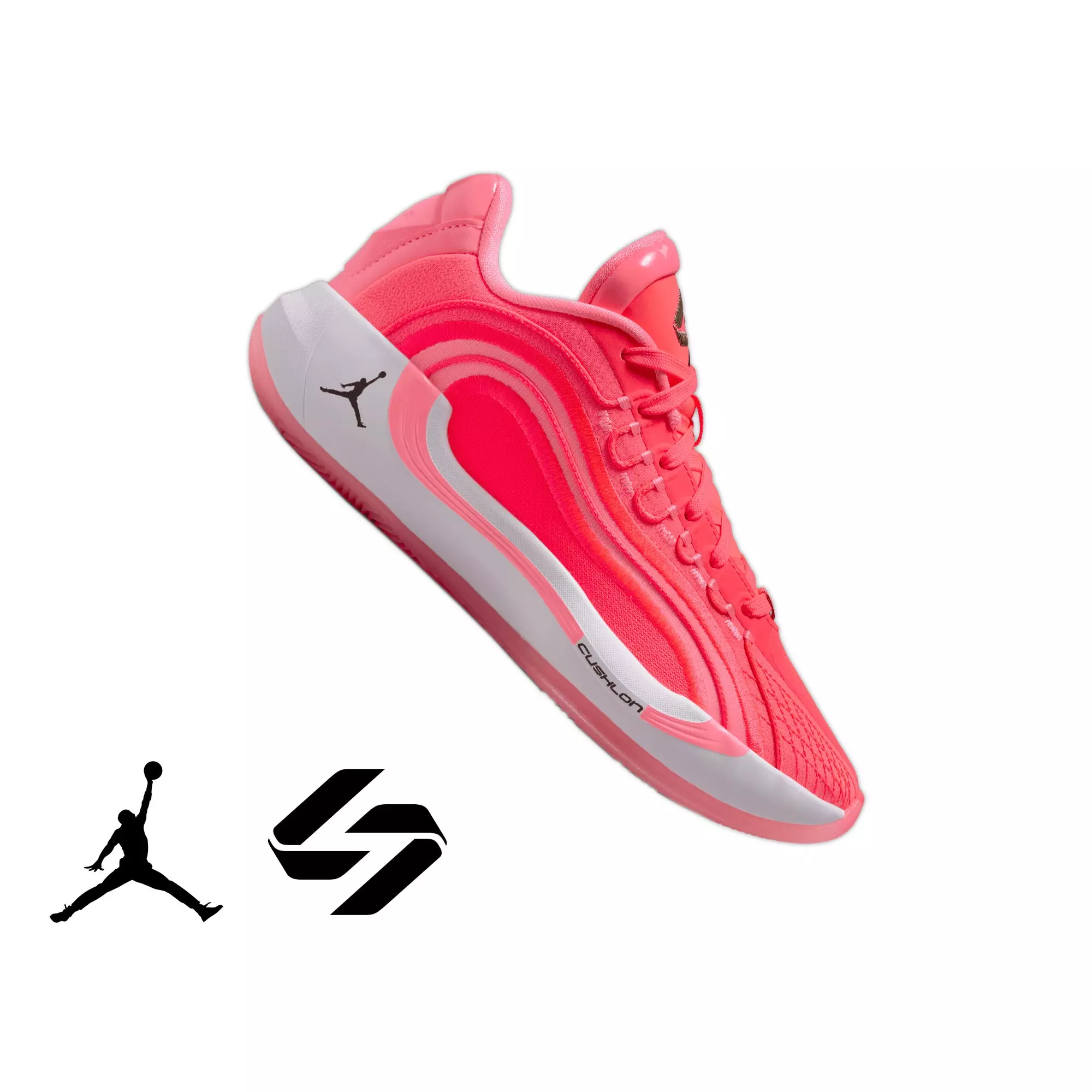Jordan Luka 4 "Hčerka" Grade School Kids' Basketball Shoe - FLASH CRIMSON/BLACK/SUNSET PULSE