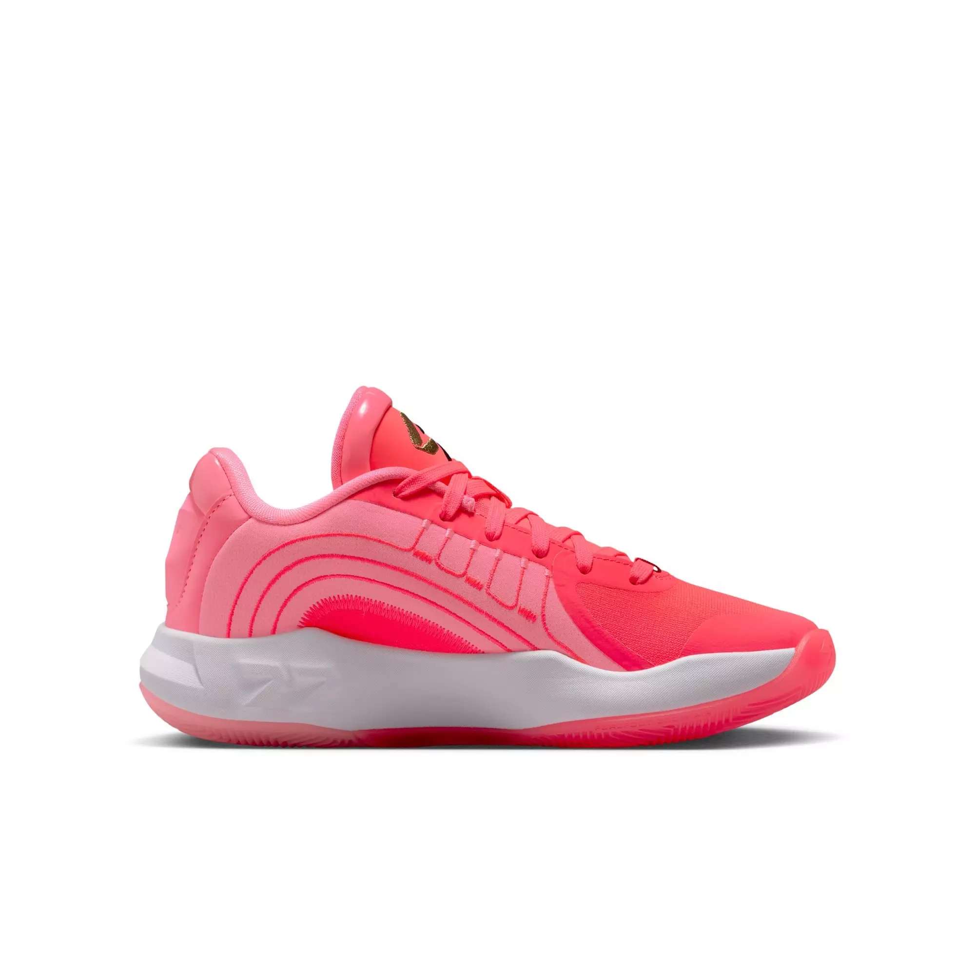 Jordan Luka 4 "Hčerka" Grade School Kids' Basketball Shoe - FLASH CRIMSON/BLACK/SUNSET PULSE