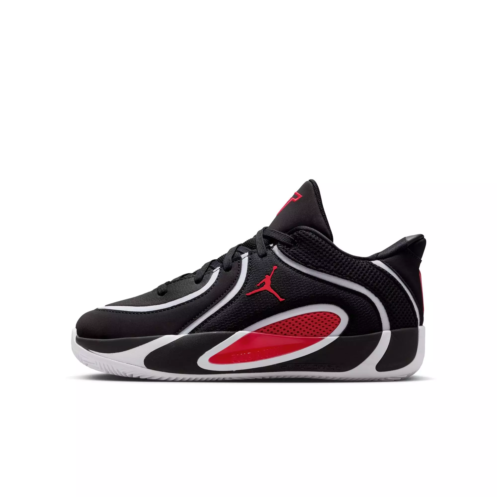Jordan Tatum 4 "Bloodline" Grade School Kids' Basketball Shoe - BLACK/UNIVERSITY RED/WHITE