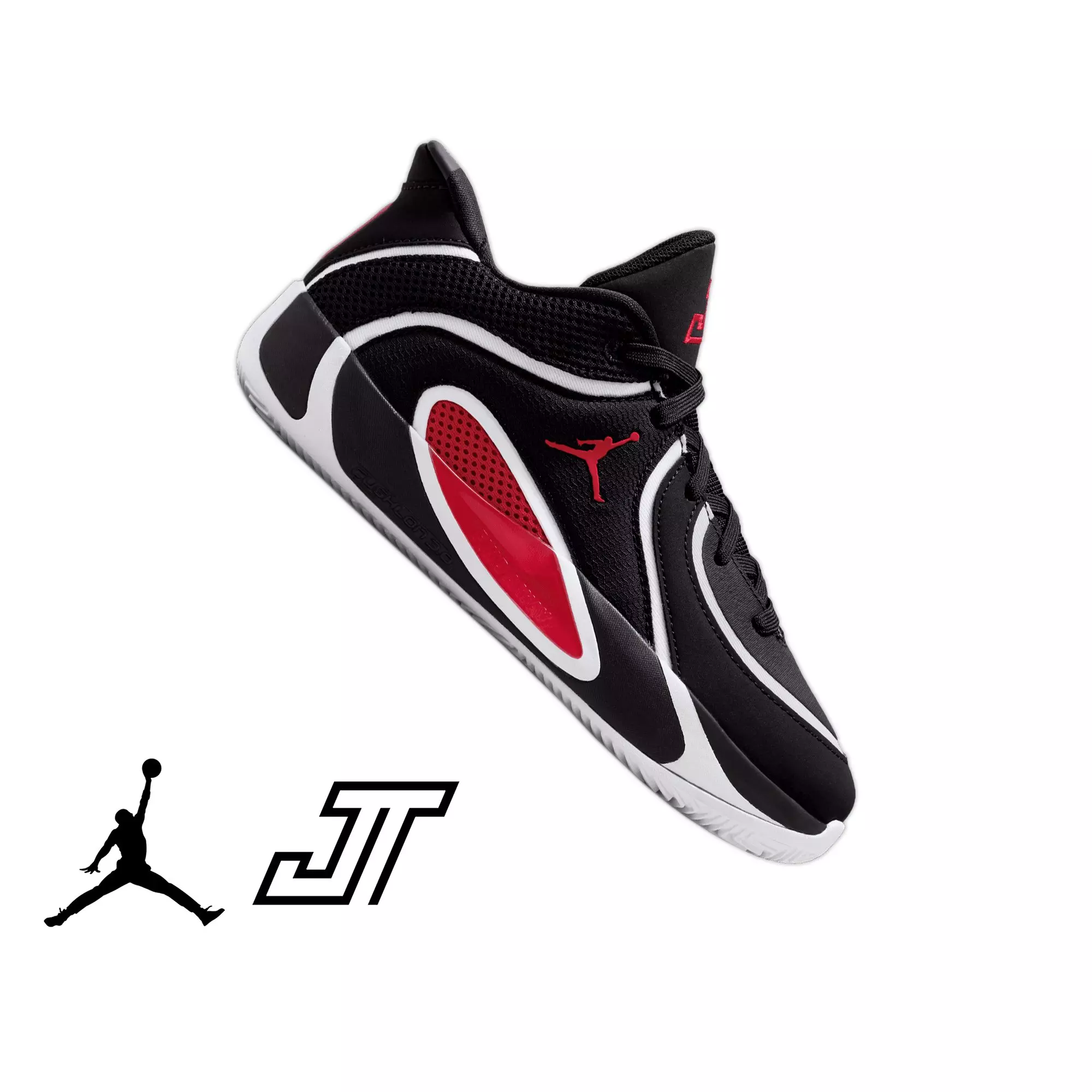 Jordan Tatum 4 "Bloodline" Grade School Kids' Basketball Shoe - BLACK/UNIVERSITY RED/WHITE