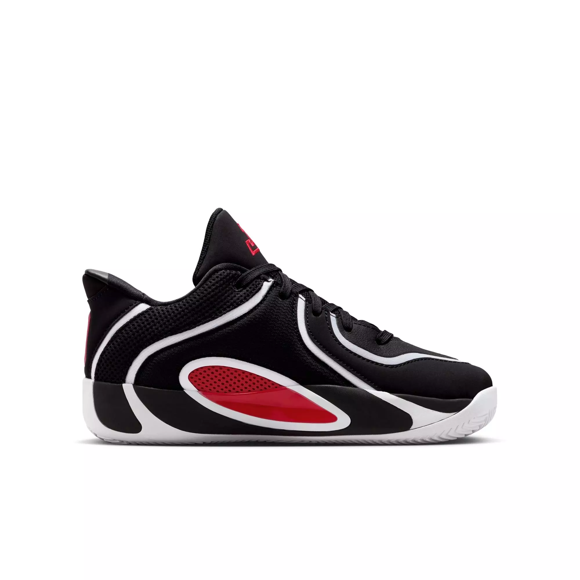 Jordan Tatum 4 "Bloodline" Grade School Kids' Basketball Shoe - BLACK/UNIVERSITY RED/WHITE