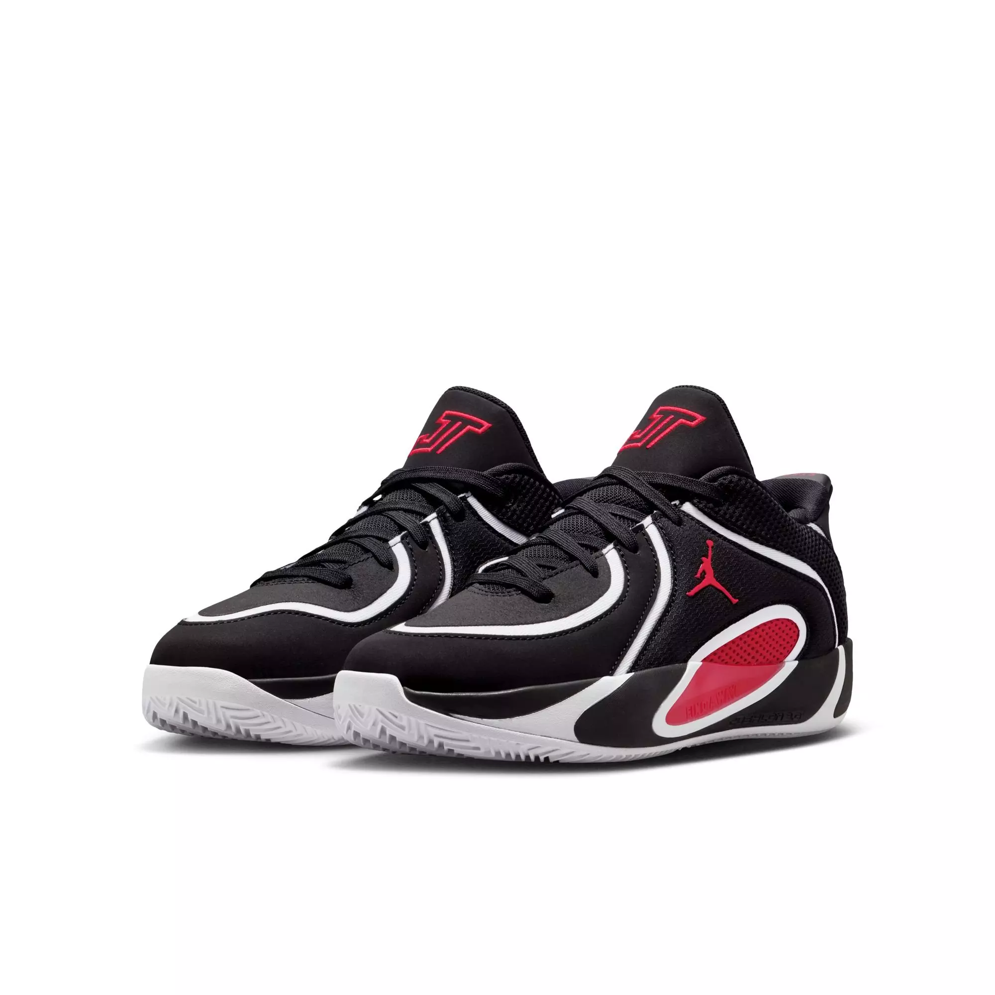 Jordan Tatum 4 "Bloodline" Grade School Kids' Basketball Shoe - BLACK/UNIVERSITY RED/WHITE