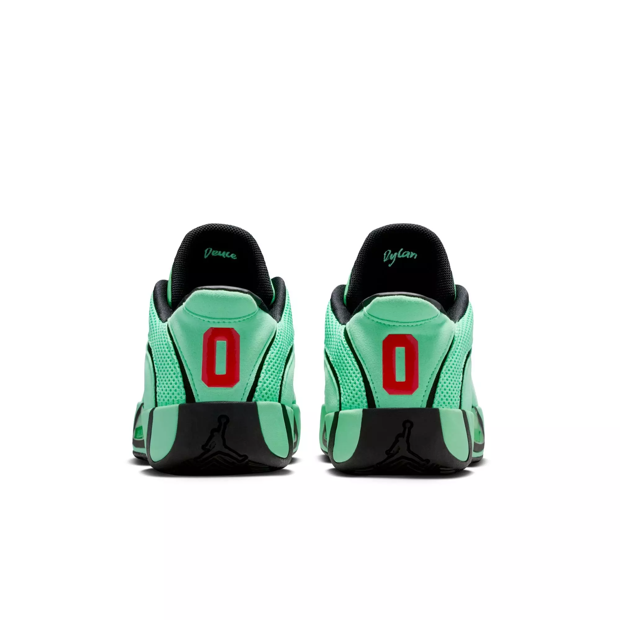 Jordan Tatum 4 "Green Glow" Grade School Kids' Basketball Shoe - GREEN GLOW/BLACK/BRIGHT CRIMSON