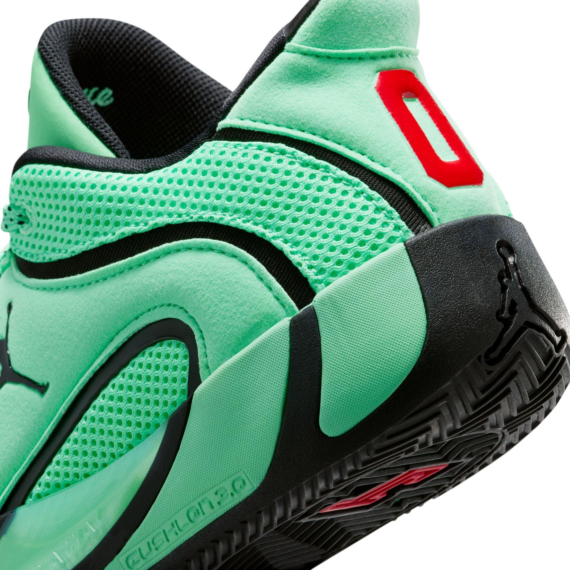Jordan Tatum 4 "Green Glow" Grade School Kids' Basketball Shoe - GREEN GLOW/BLACK/BRIGHT CRIMSON Thumbnail View 5