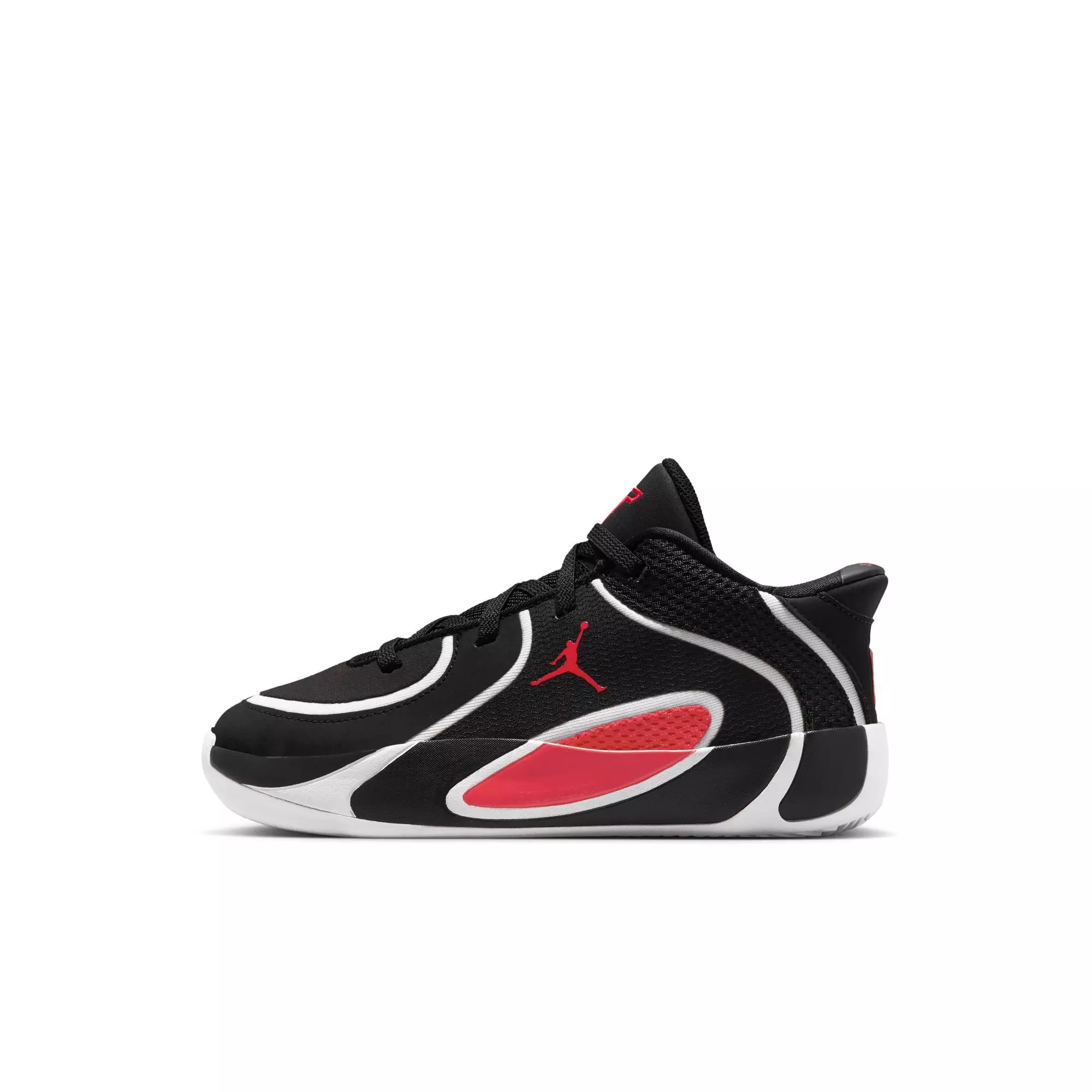 Jordan Tatum 4 "Bloodline" Preschool Kids' Basketball Shoe - BLACK/UNIVERSITY RED/WHITE