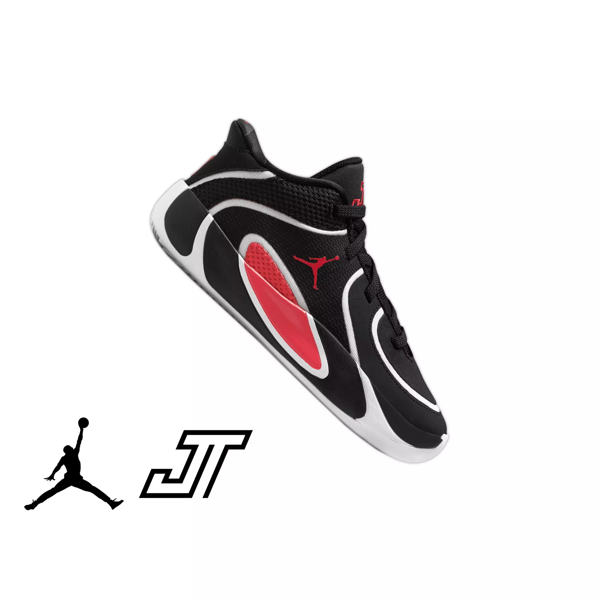 Jordan Tatum 4 "Bloodline" Preschool Kids' Basketball Shoe - BLACK/UNIVERSITY RED/WHITE