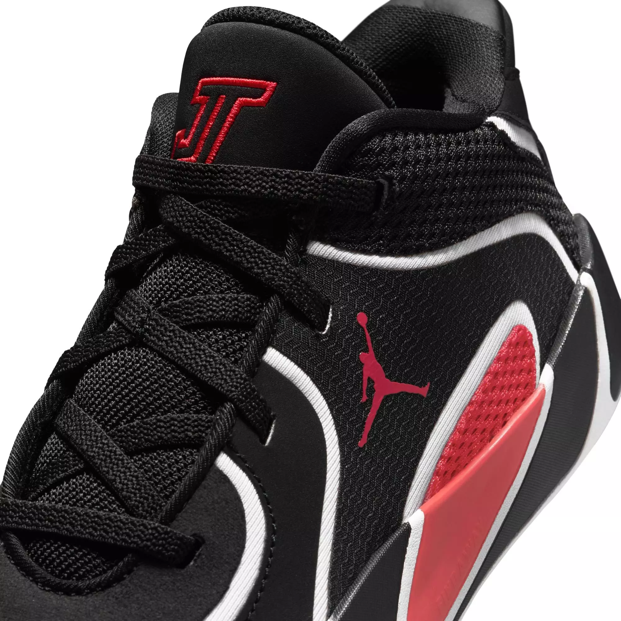 Jordan Tatum 4 "Bloodline" Preschool Kids' Basketball Shoe - BLACK/UNIVERSITY RED/WHITE
