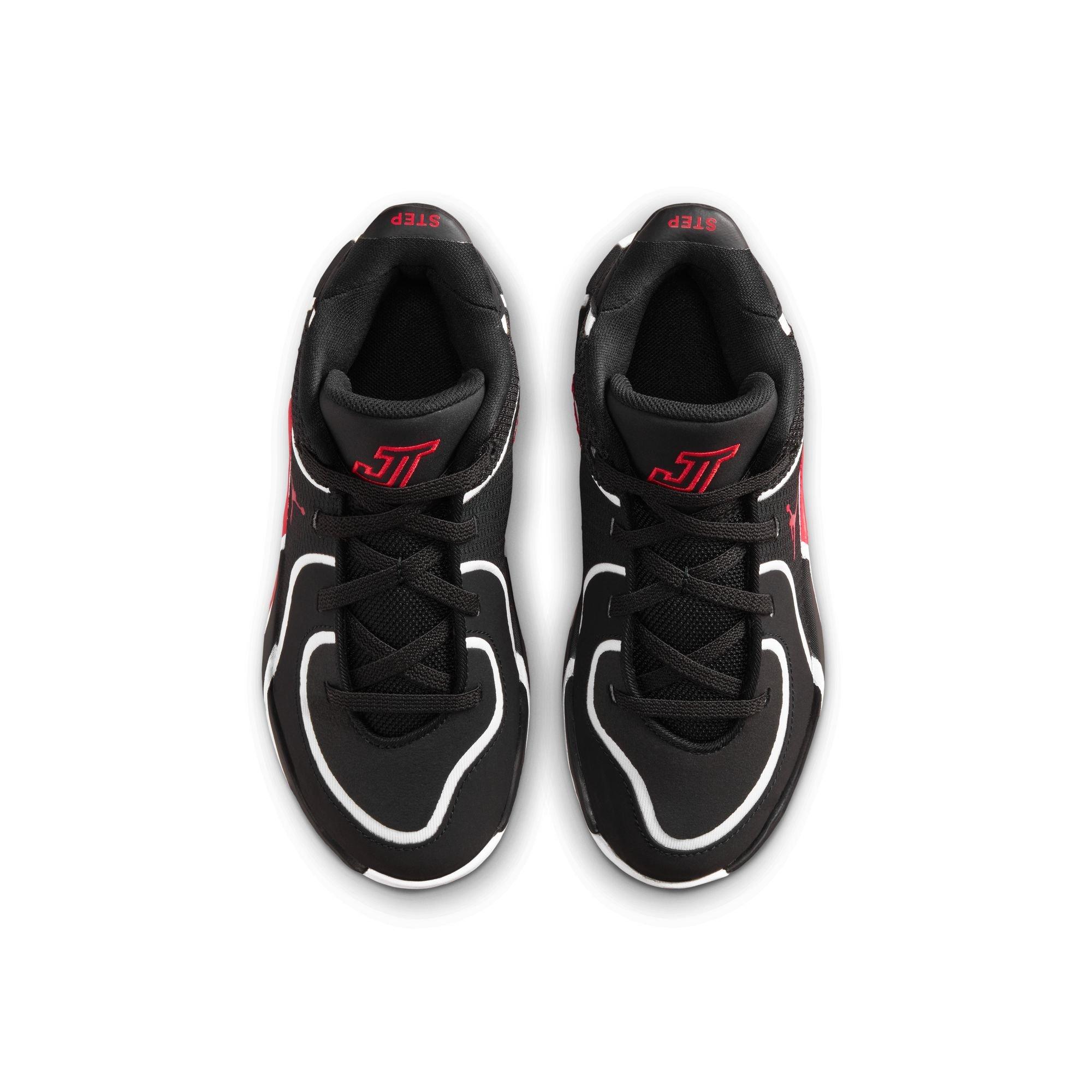 Jordan Tatum 4 "Bloodline" Preschool Kids' Basketball Shoe - BLACK/UNIVERSITY RED/WHITE Thumbnail View 11