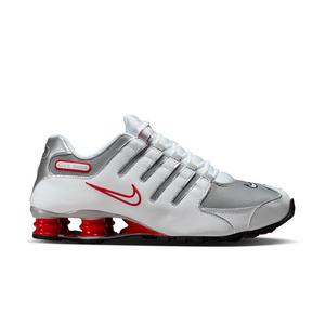 Nike Shox NZ "White/Metallic Silver/Sport Red" Men's Shoe