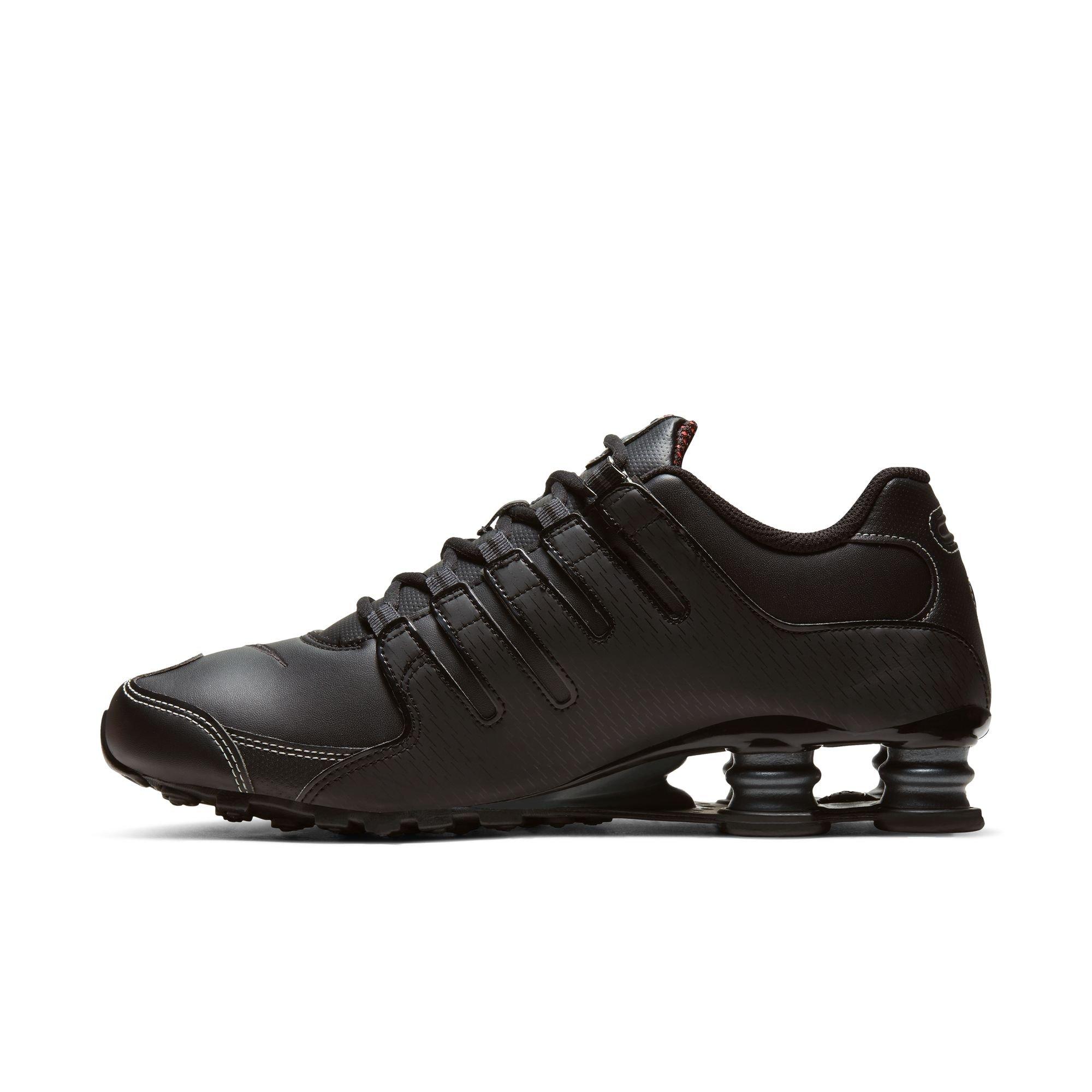Nike Shox NZ "Black/Varsity Red/White" Men's Shoe - BLACK/RED Thumbnail View 4