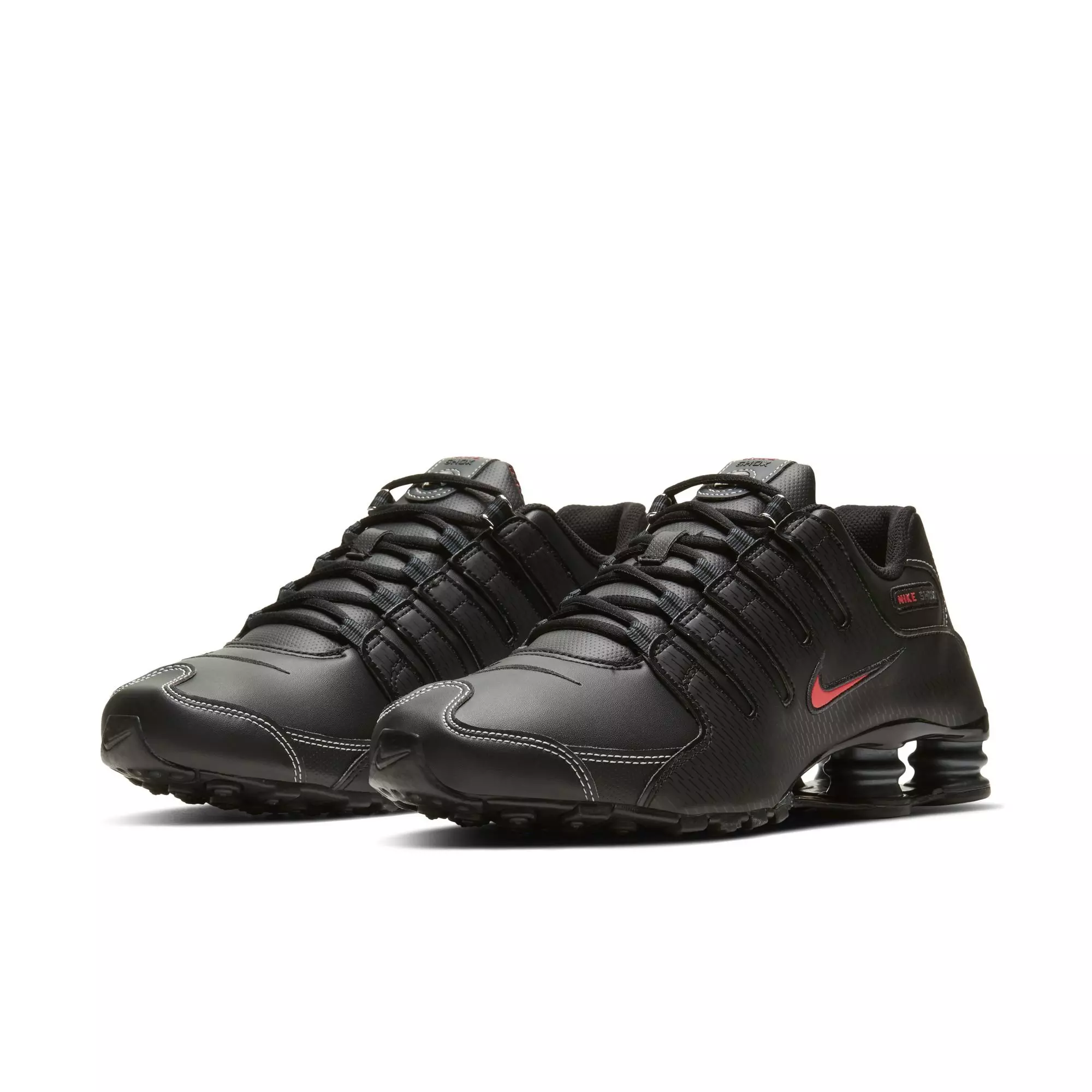 Nike Shox NZ "Black/Varsity Red/White" Men's Shoe - BLACK/RED