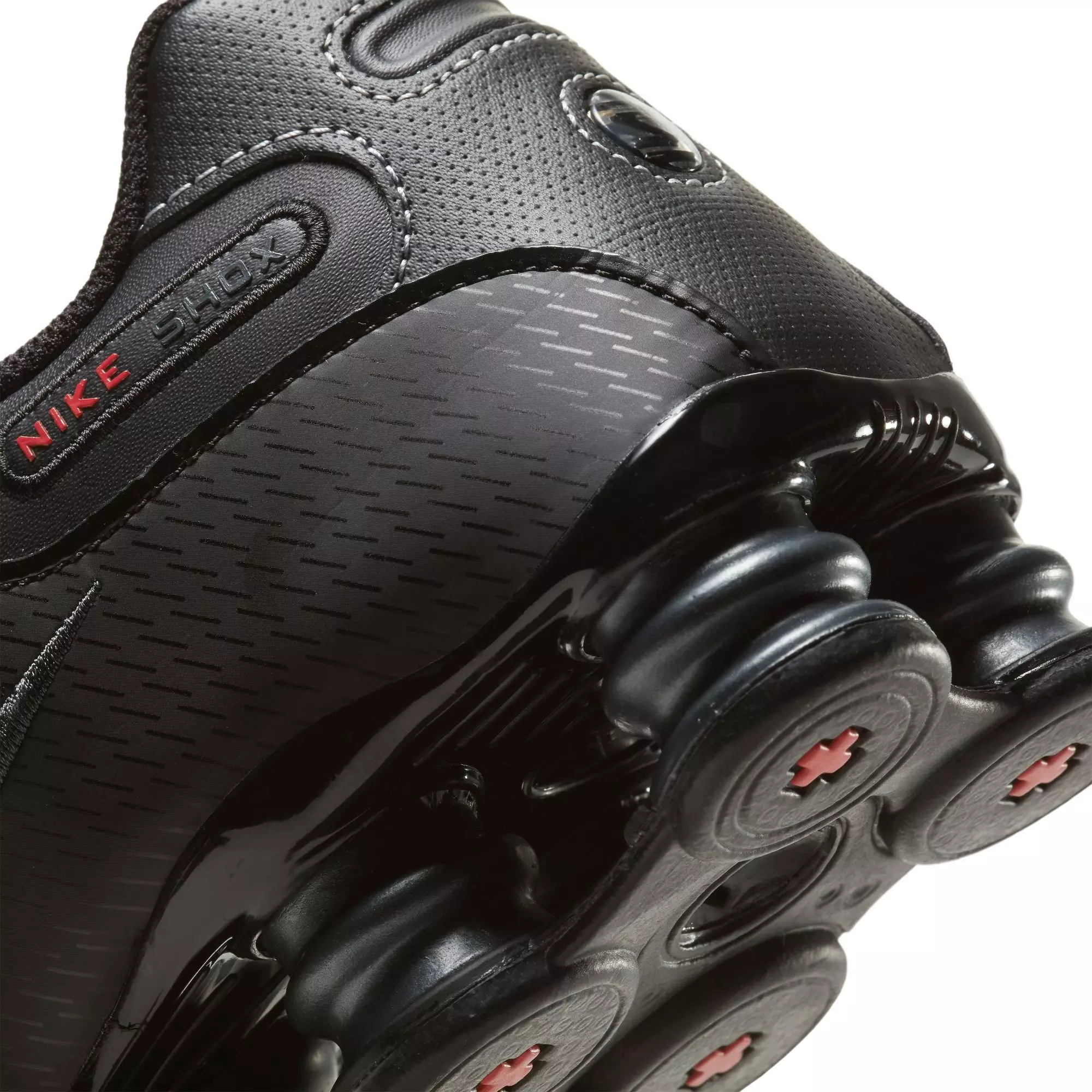 Nike Shox NZ "Black/Varsity Red/White" Men's Shoe - BLACK/RED