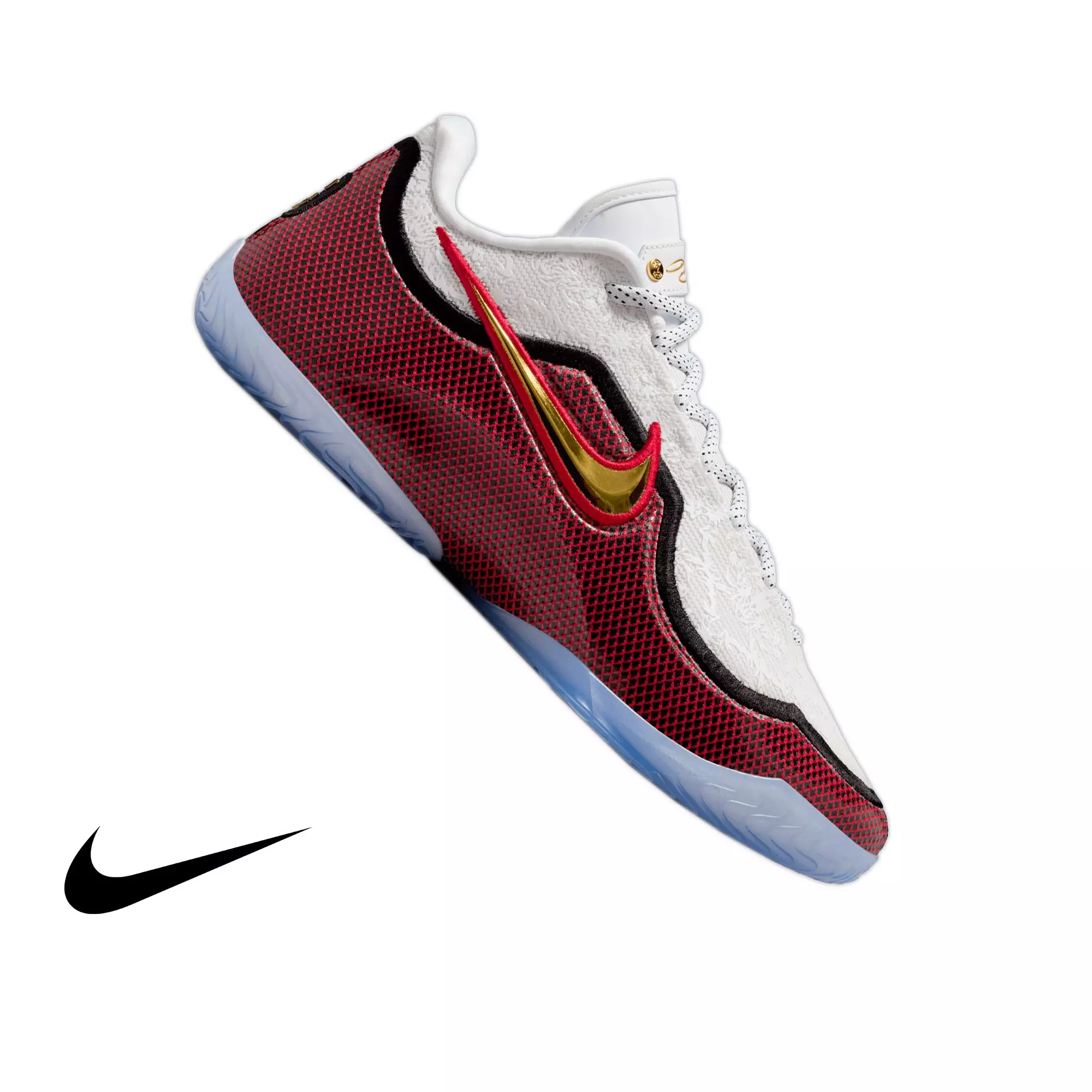 Nike LeBron XXIII "Grand Opening" Men's Basketball Shoe - WHITE/METALLIC GOLD/UNIVERSITY RED