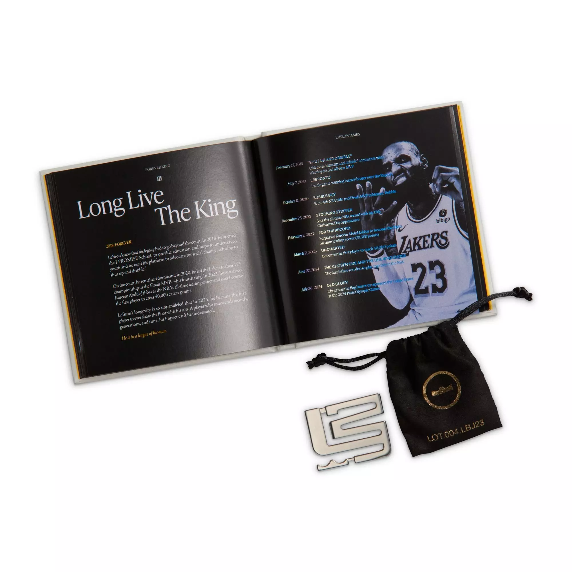 Nike LeBron XXIII "Grand Opening" Men's Basketball Shoe - WHITE/METALLIC GOLD/UNIVERSITY RED