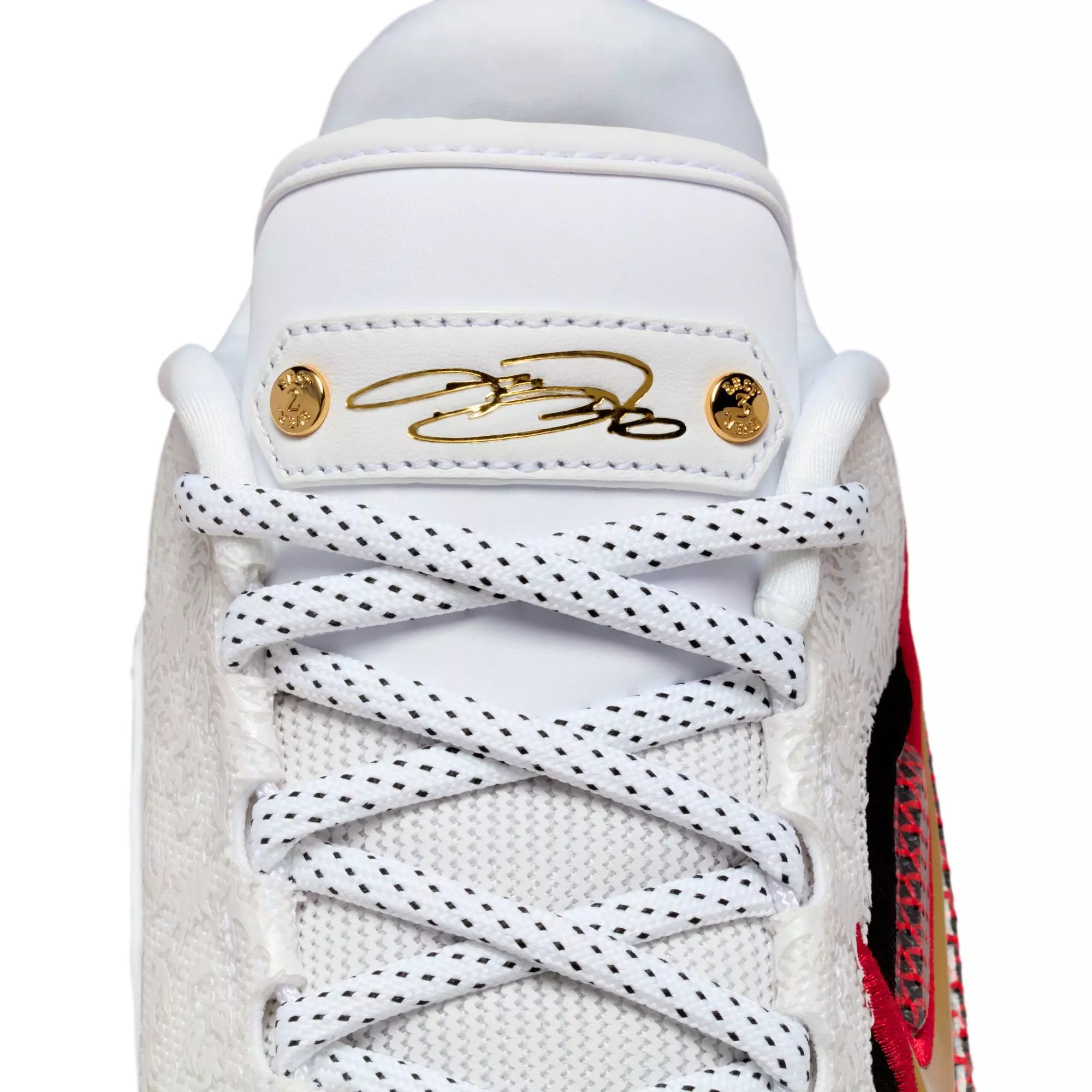 Nike LeBron XXIII "Grand Opening" Men's Basketball Shoe - WHITE/METALLIC GOLD/UNIVERSITY RED