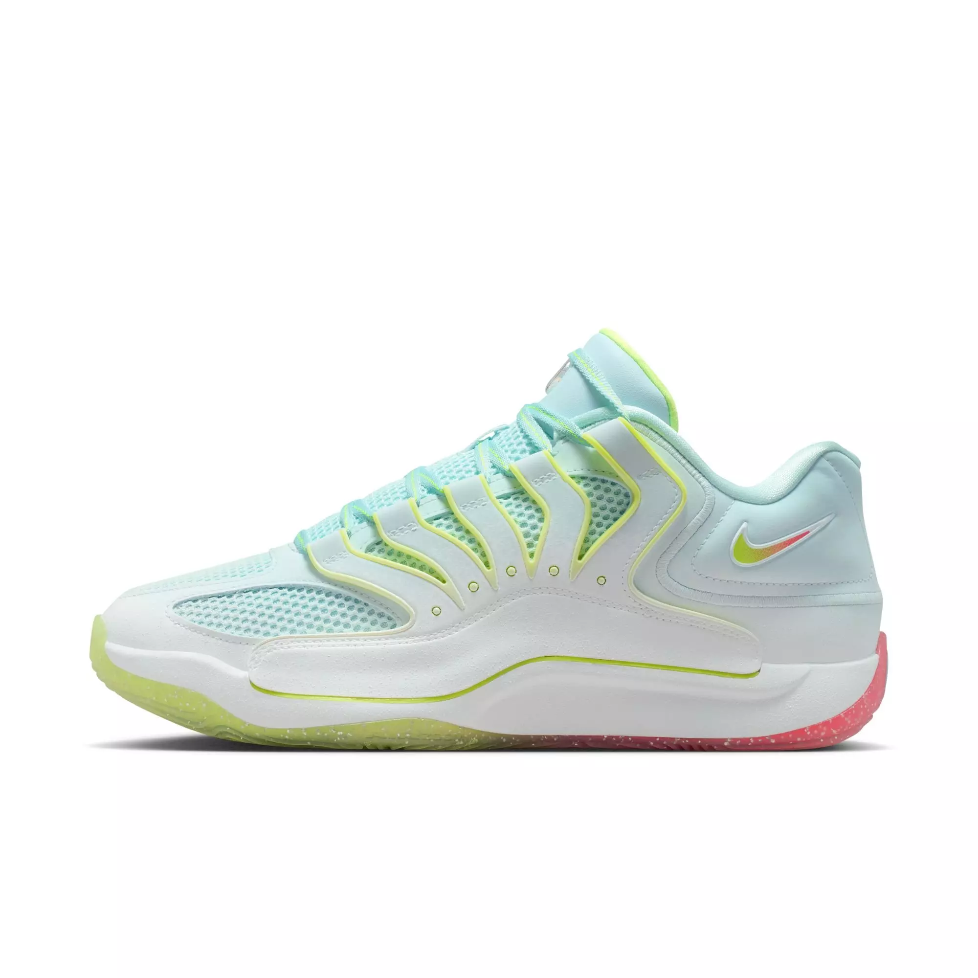 Nike KD18 "Gifted" Men's Basketball Shoe - WHITE/GLACIER BLUE/VOLT