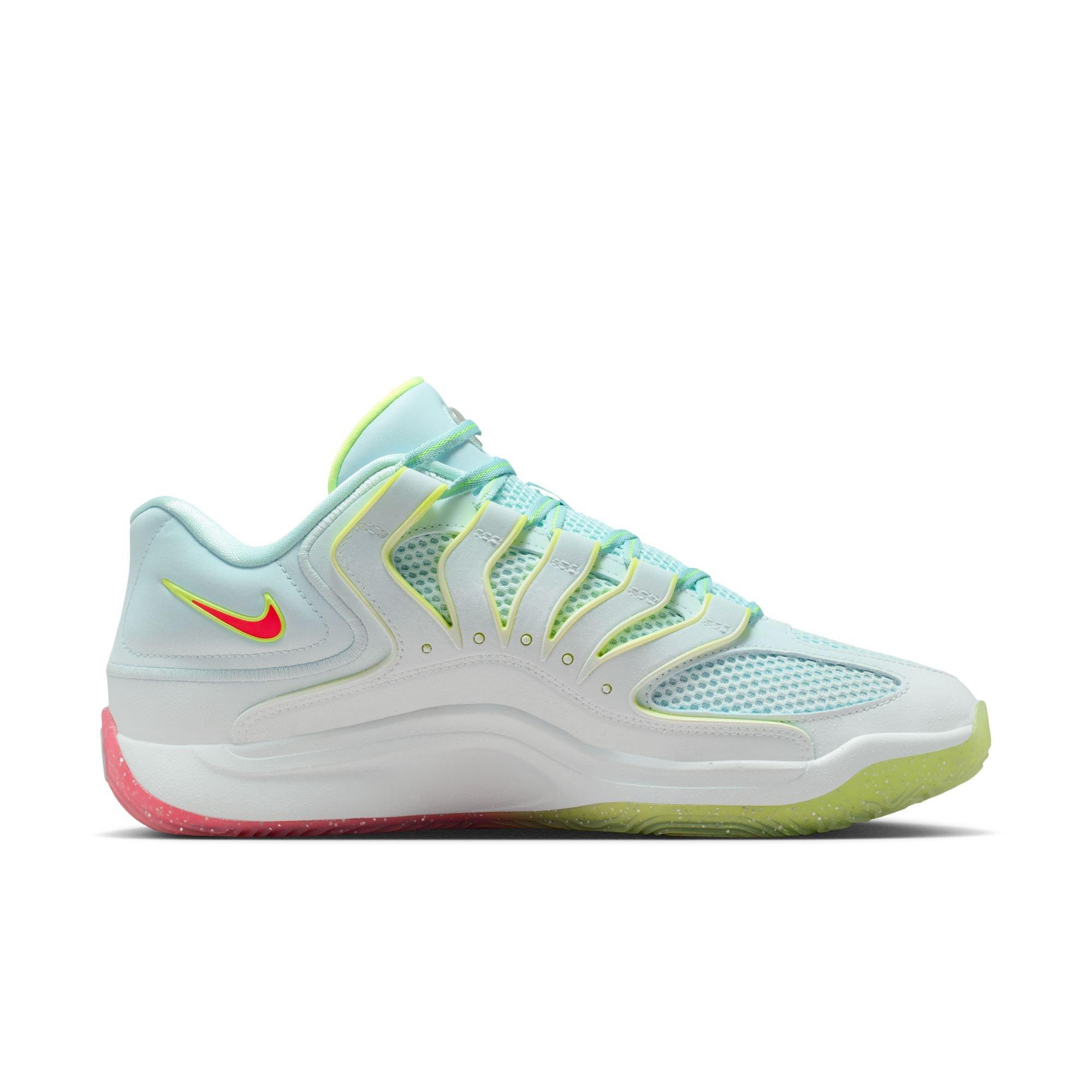 Nike KD18 "Gifted" Men's Basketball Shoe - WHITE/GLACIER BLUE/VOLT Thumbnail View 3