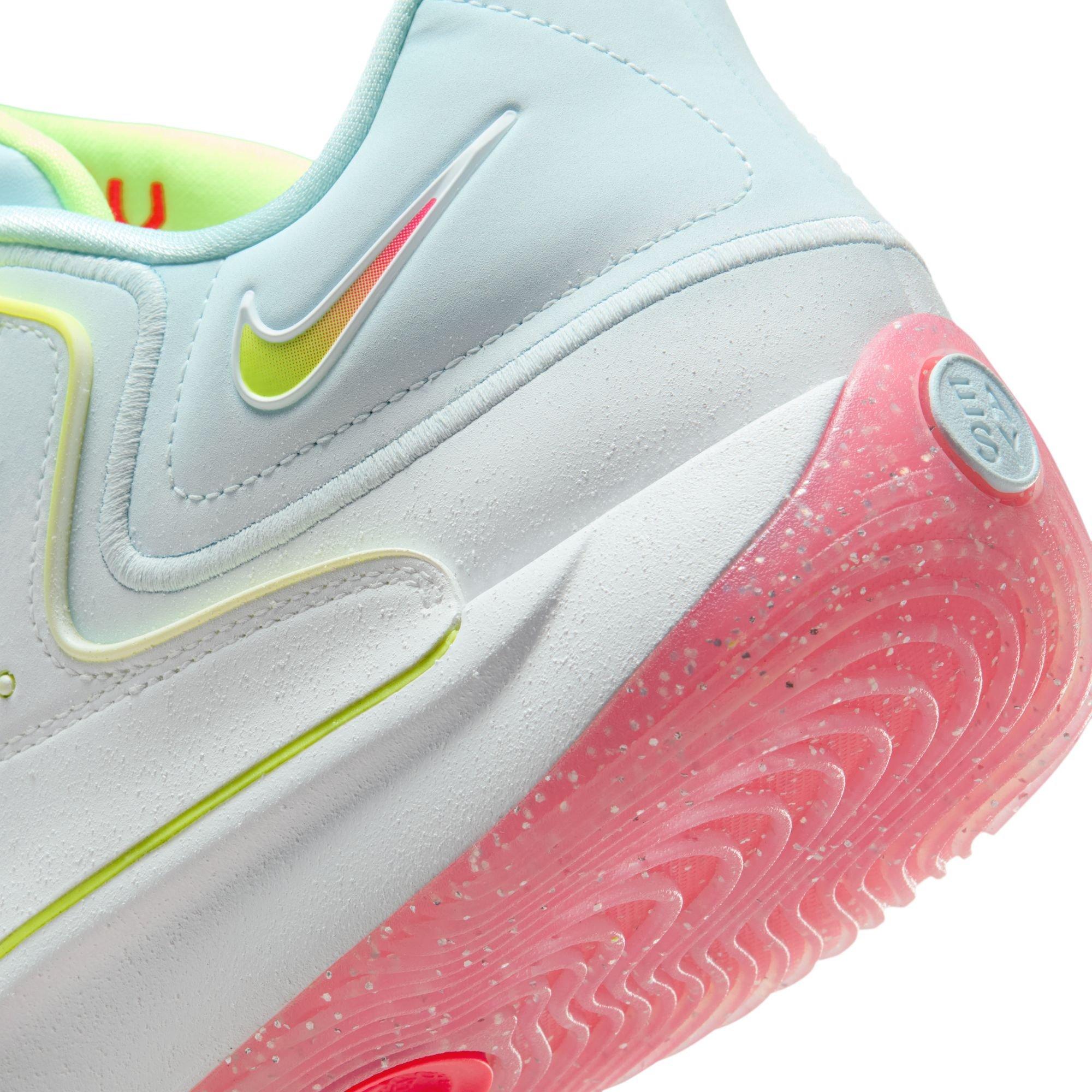 Nike KD18 "Gifted" Men's Basketball Shoe - WHITE/GLACIER BLUE/VOLT Thumbnail View 6