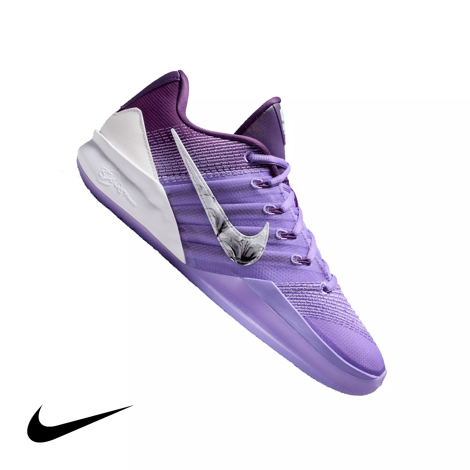 Nike Sabrina 3 "Flowers" Basketball Shoe - NIGHT PURPLE/WHITE/ATOMIC VIOLET