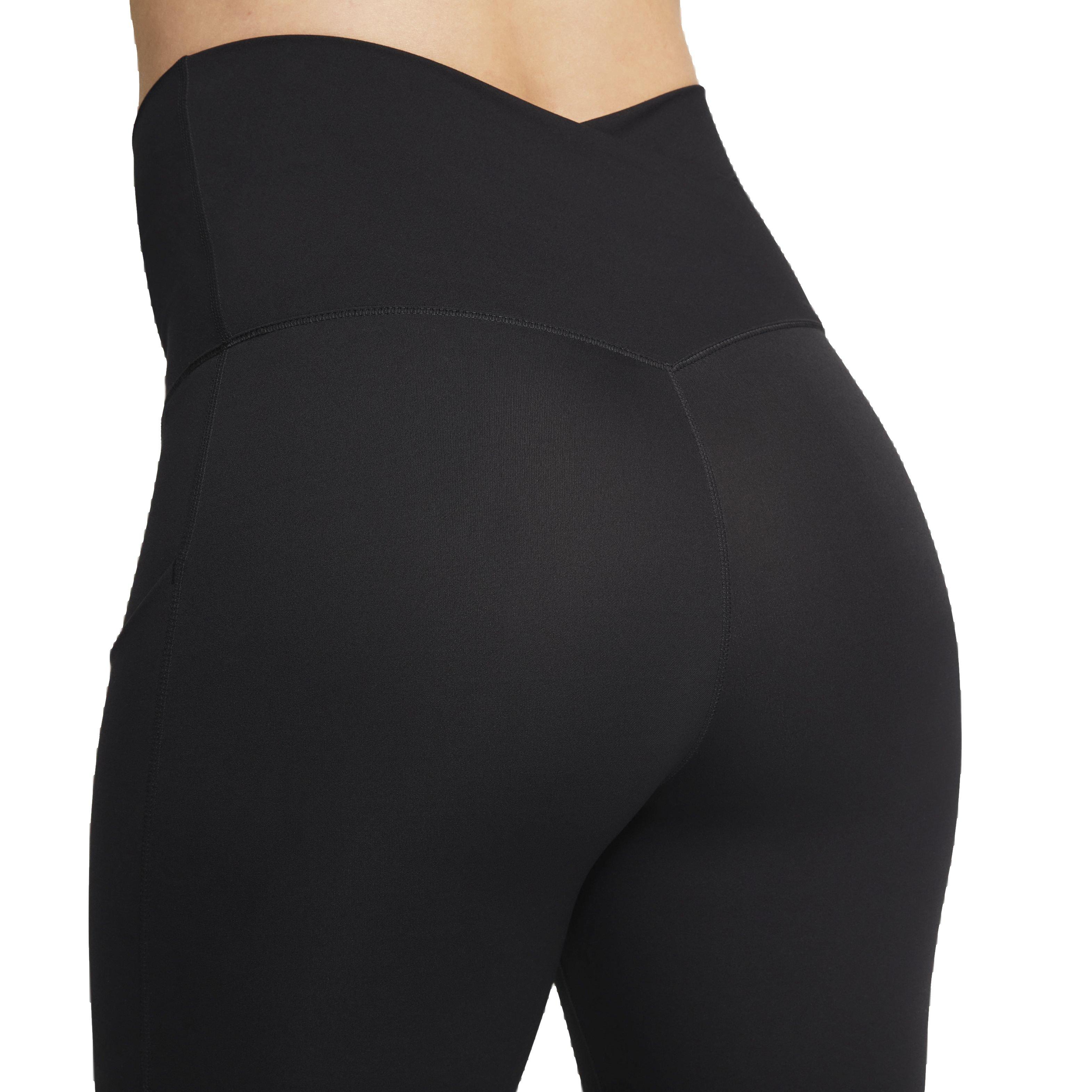 Nike Women's Maternity Dri-FIT Gentle Support High-Rise 7/8 Leggings with Pockets - BLACK Thumbnail View 6